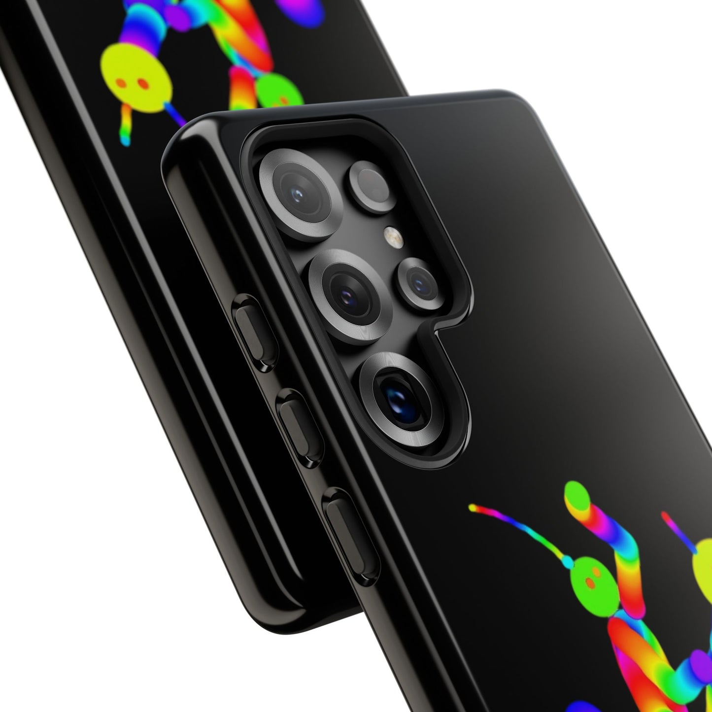 Marty Martians Riding Robot in Black  / Phone Cases