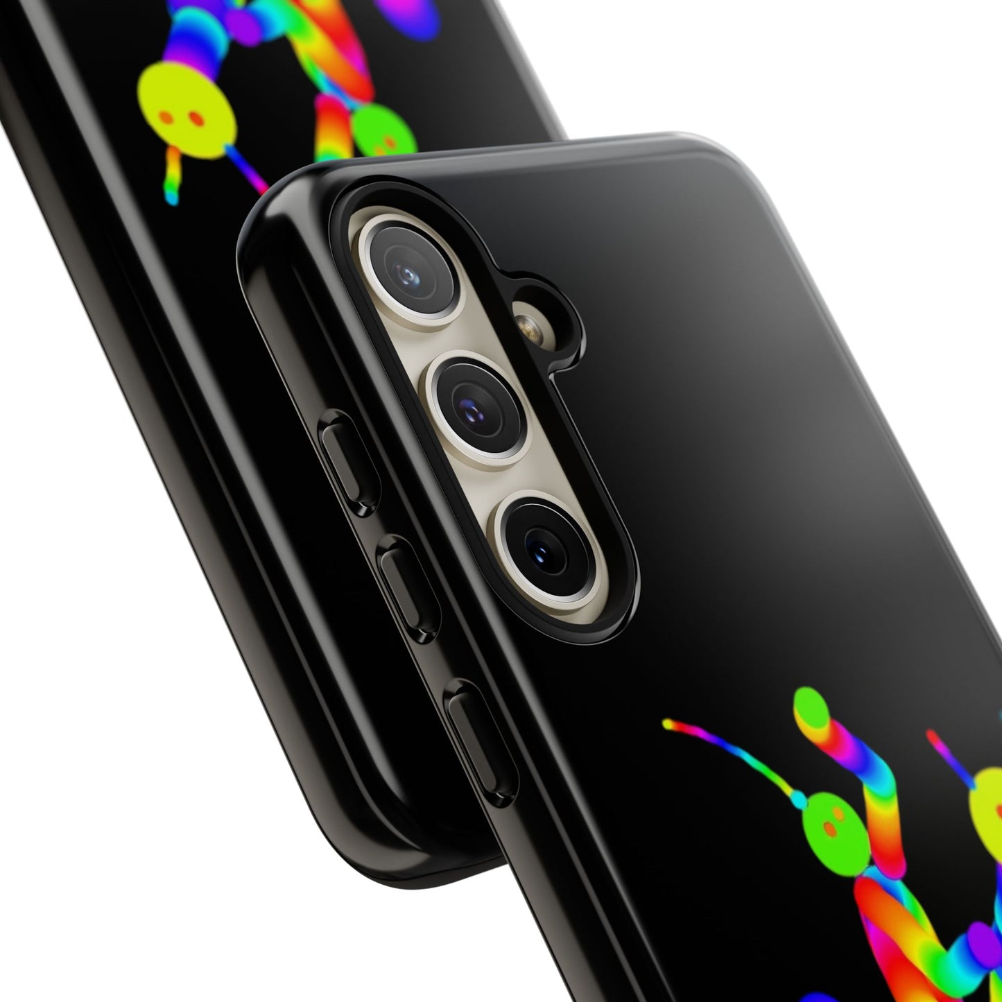 Marty Martians Riding Robot in Black  / Phone Cases
