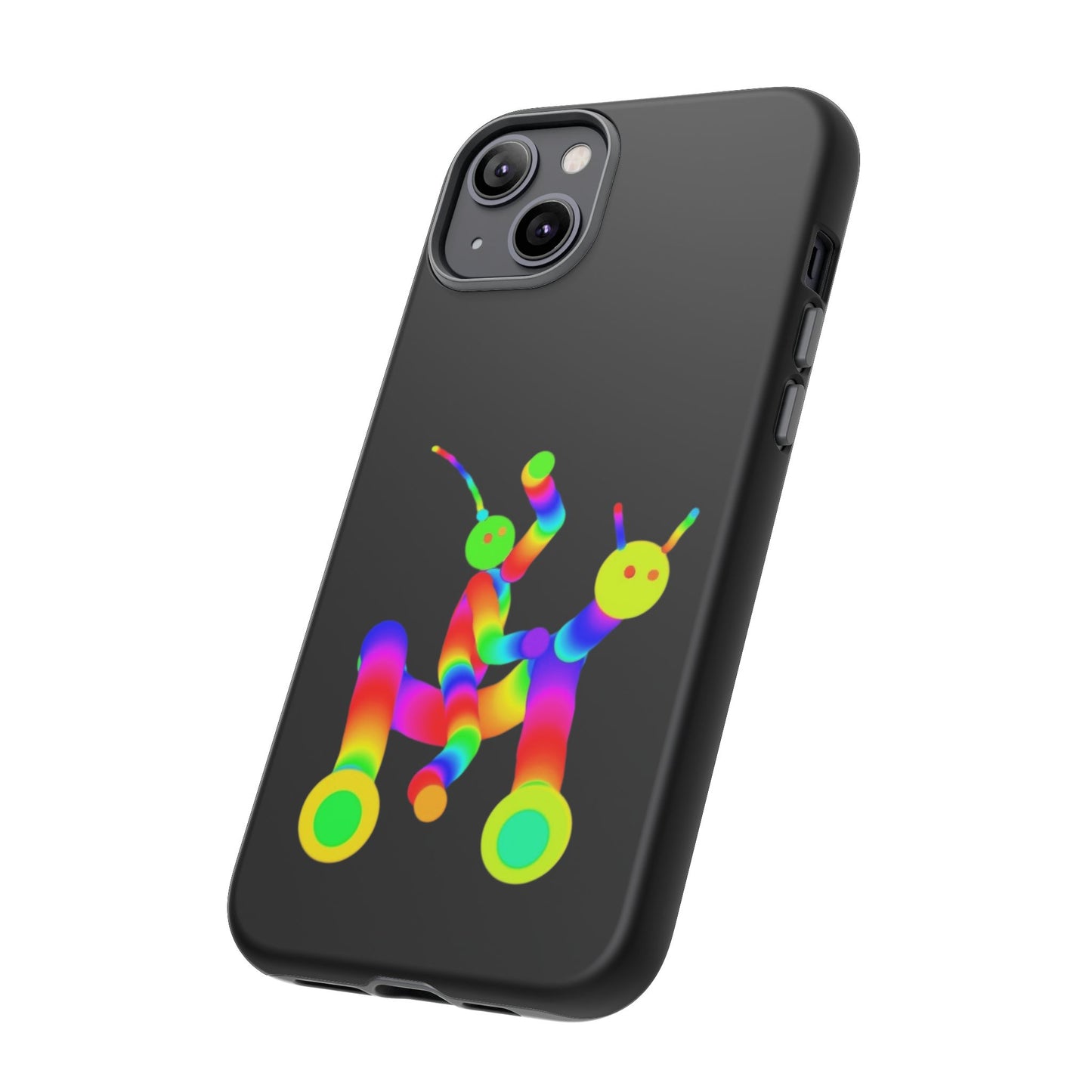 Marty Martians Riding Robot in Black  / Phone Cases