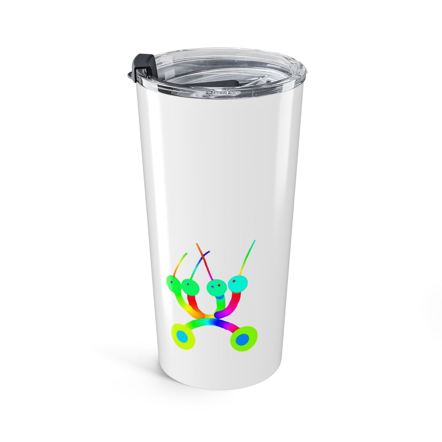 Marty Martians 3 Headed Martian with Robot Friend  Tumbler 20oz