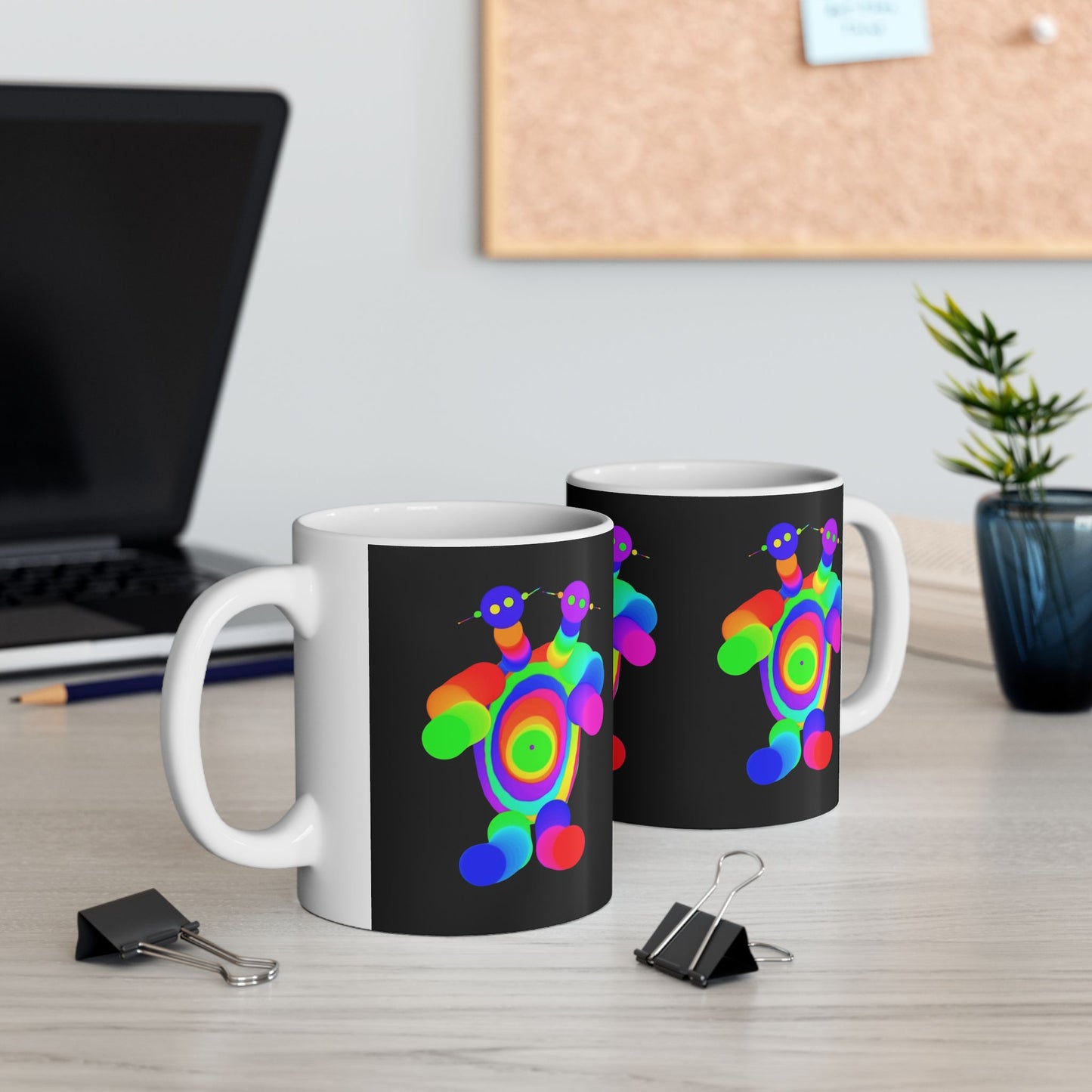 Two Headed Martian Ceramic Mug, (11oz, 15oz)