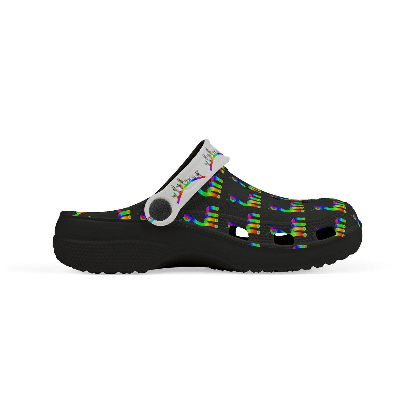 Marty Martians Critter in Black / Kid's EVA Foam Clogs (AOP)