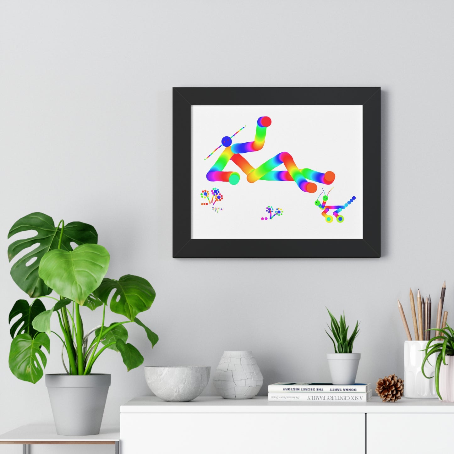 Marty Martian Kicking Back / Framed Horizontal Poster