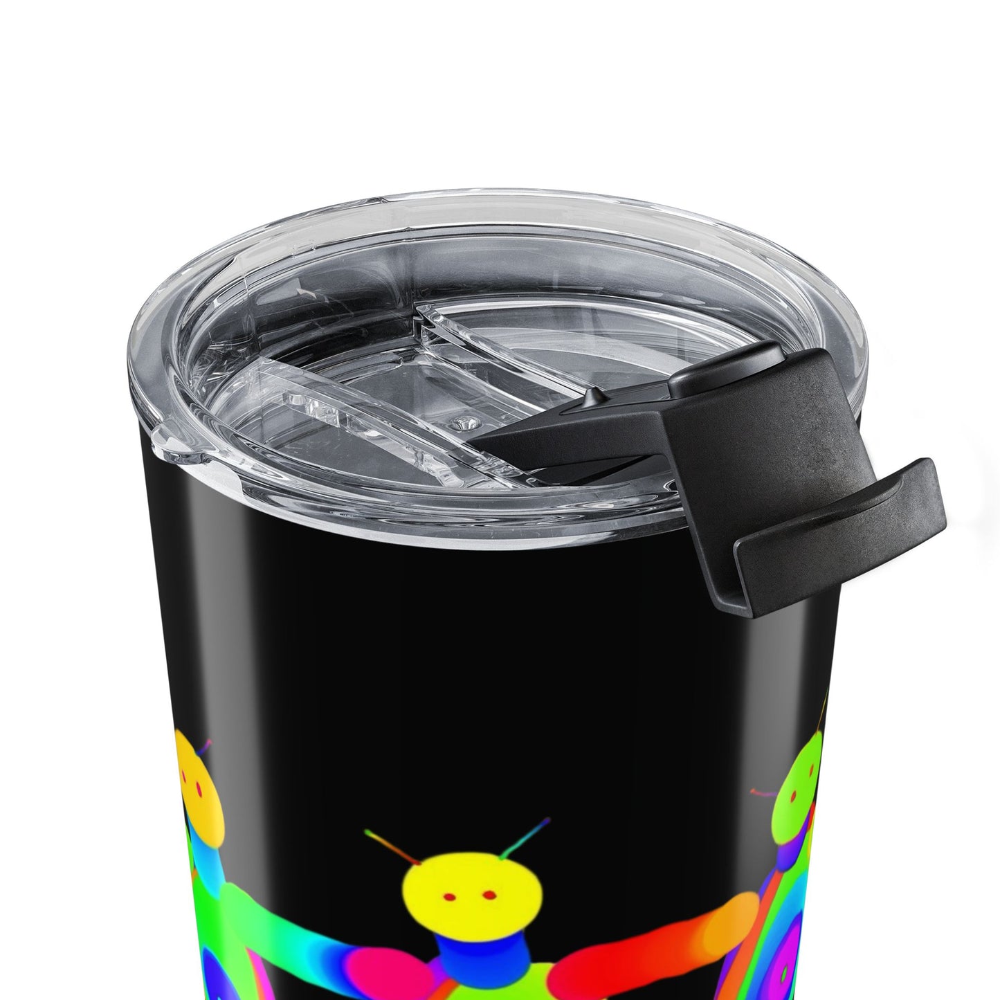 4 Marty Martian Buddies  Black Tumbler 20oz