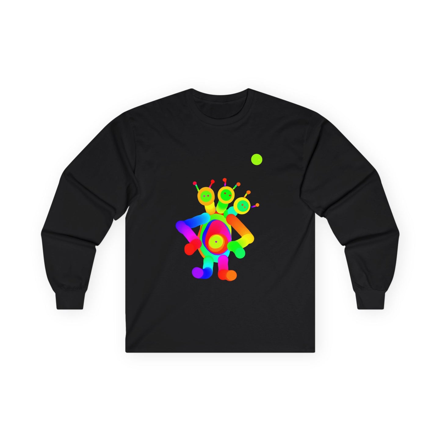 Three Headed Martian Adult Long Sleeve T ShirtUnisex Ultra Cotton Long Sleeve Tee