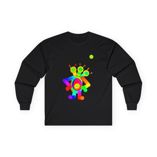 Three Headed Martian Adult Long Sleeve T ShirtUnisex Ultra Cotton Long Sleeve Tee