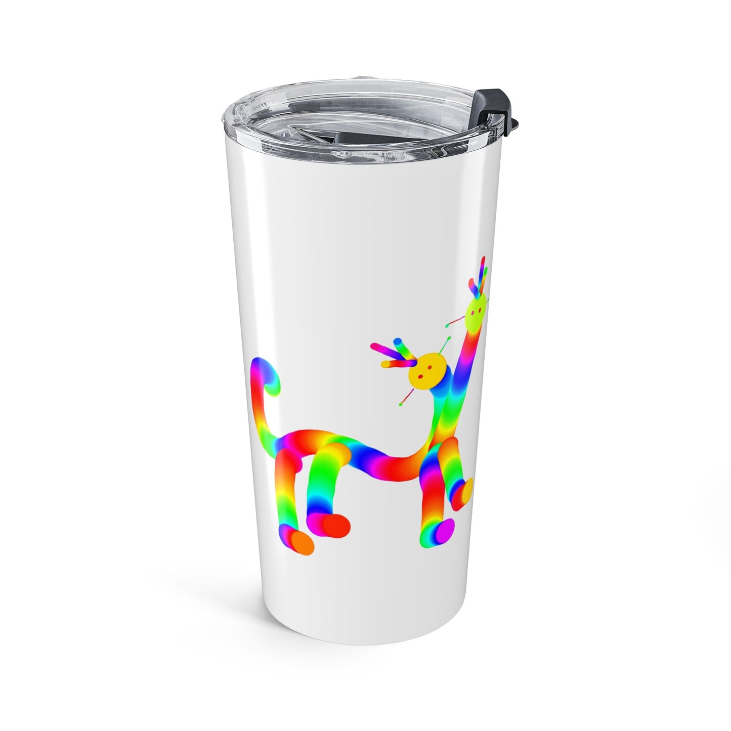 Marty Martians Double Headed Punk Brothers White Tumbler 20oz