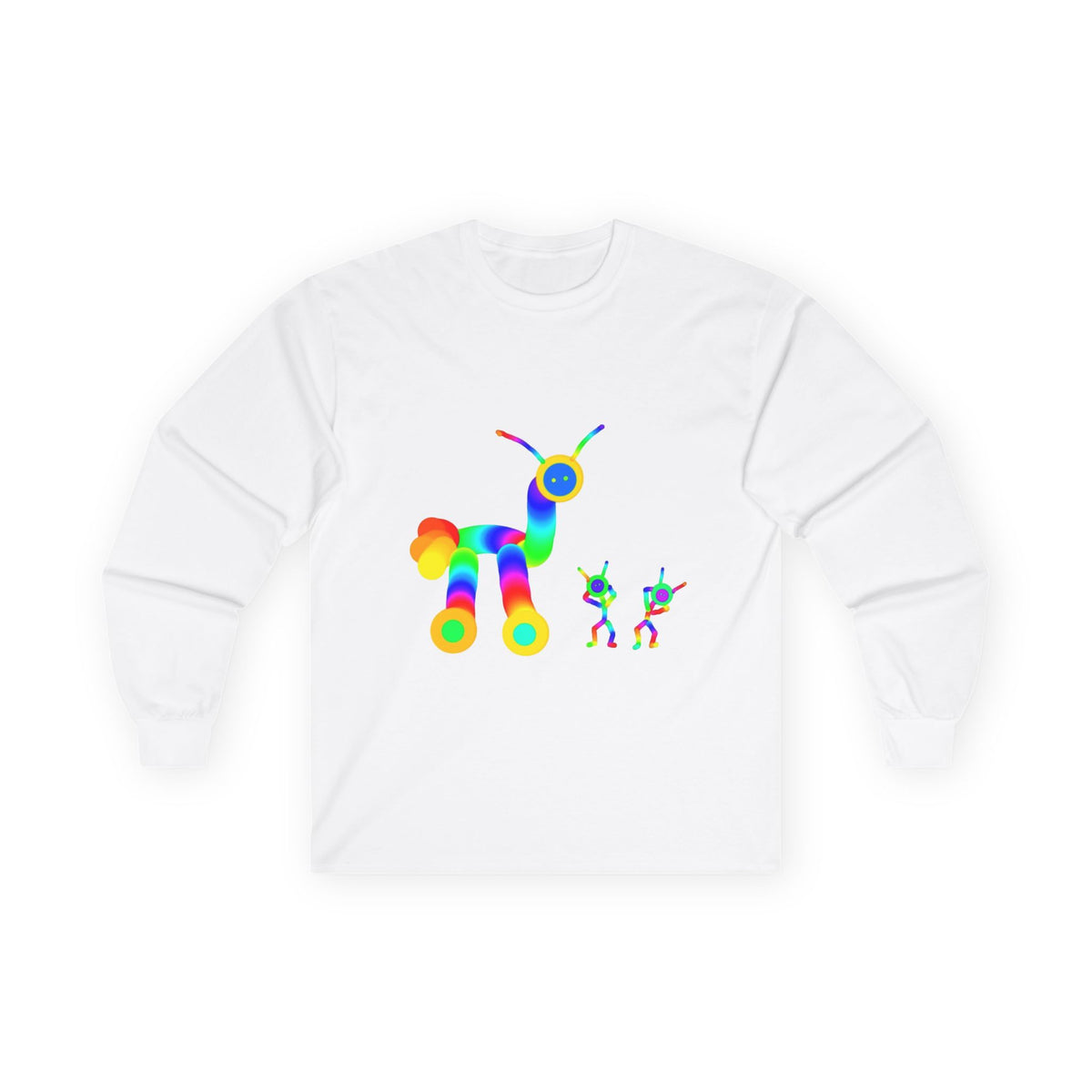 Marty Martians Oh No!  Adult Long Sleeve T ShirtUnisex Ultra Cotton Long Sleeve Tee