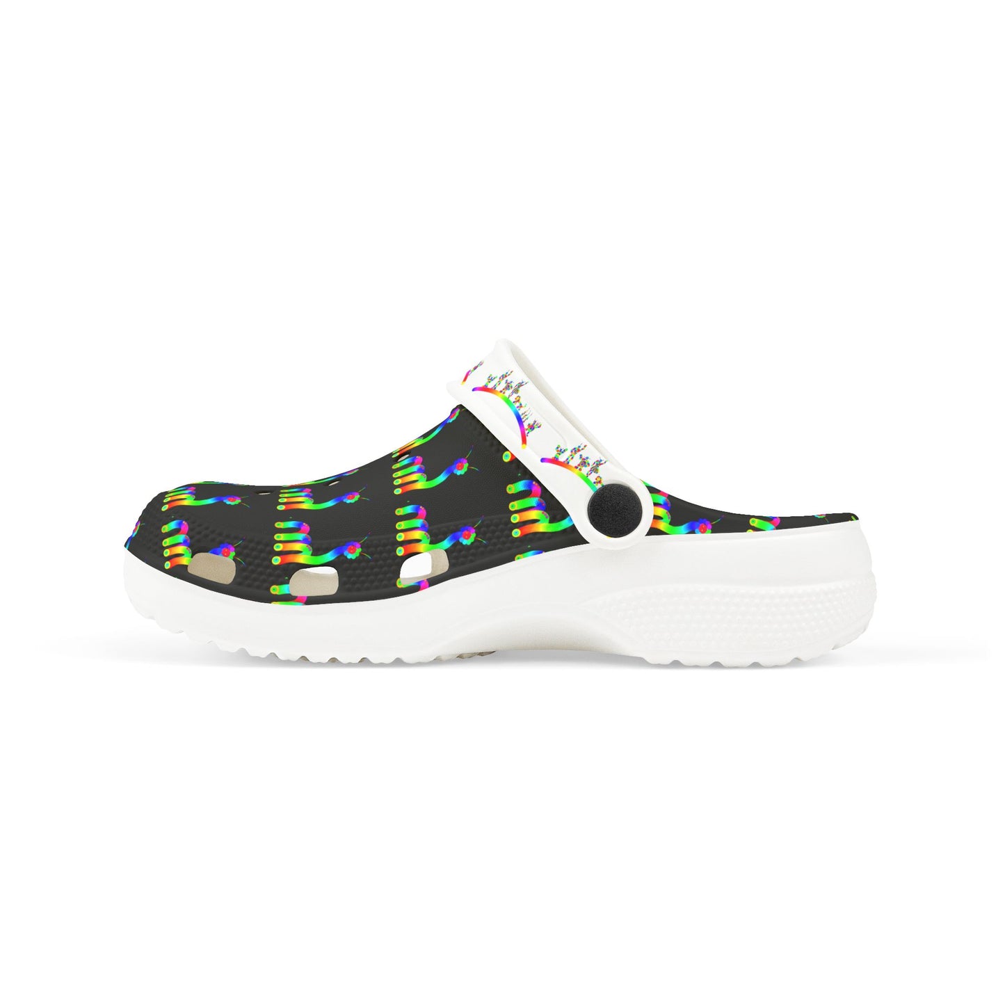 Marty Martians Critter in Black / Kid's EVA Foam Clogs (AOP)