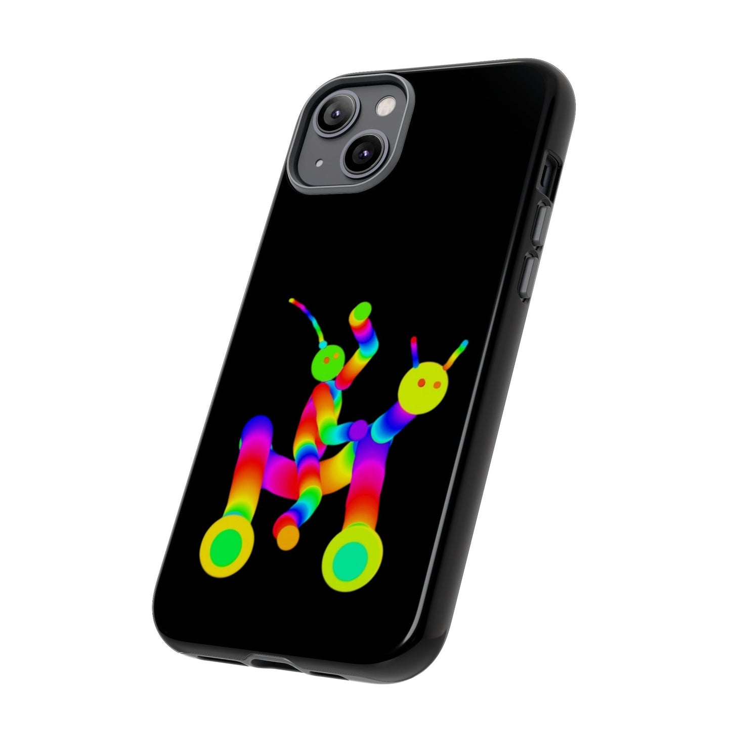 Marty Martians Riding Robot in Black  / Phone Cases