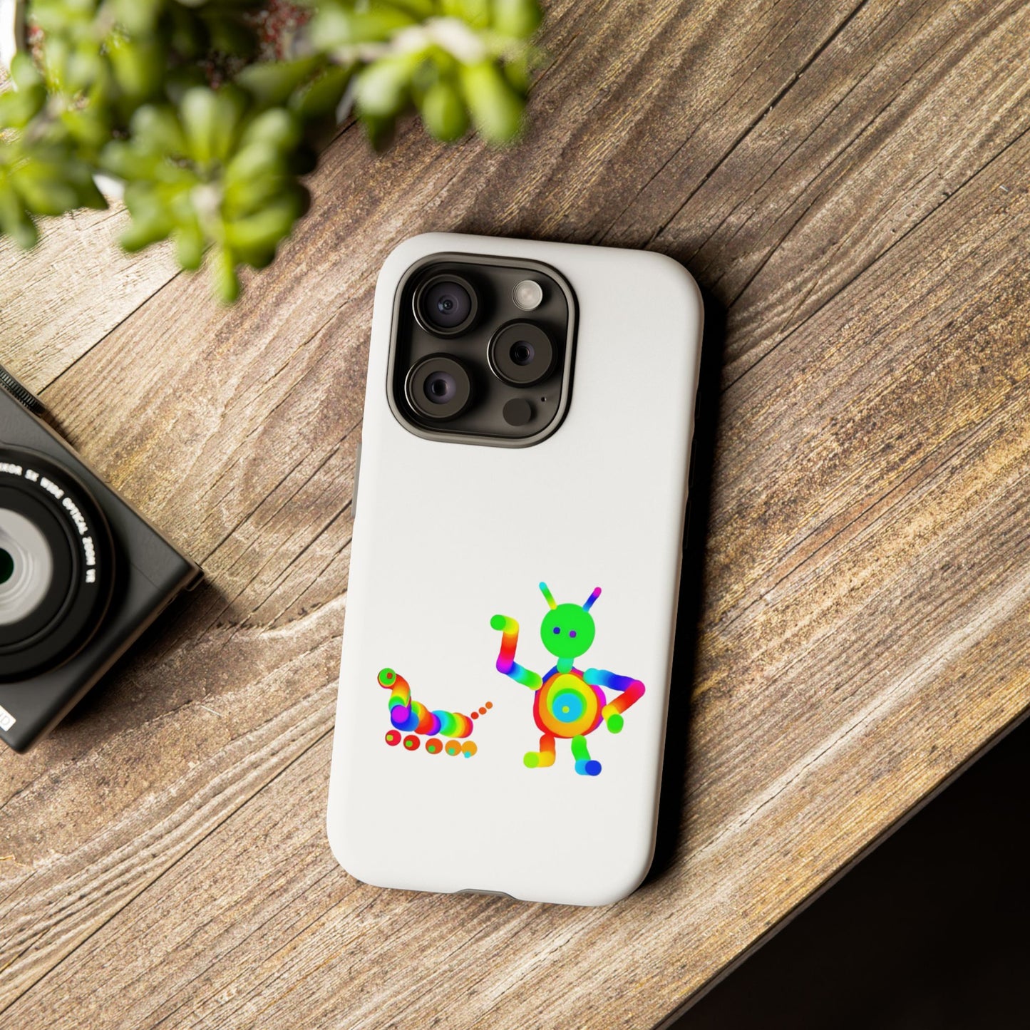 Martian with 5 Wheeled Friend / Phone Cases