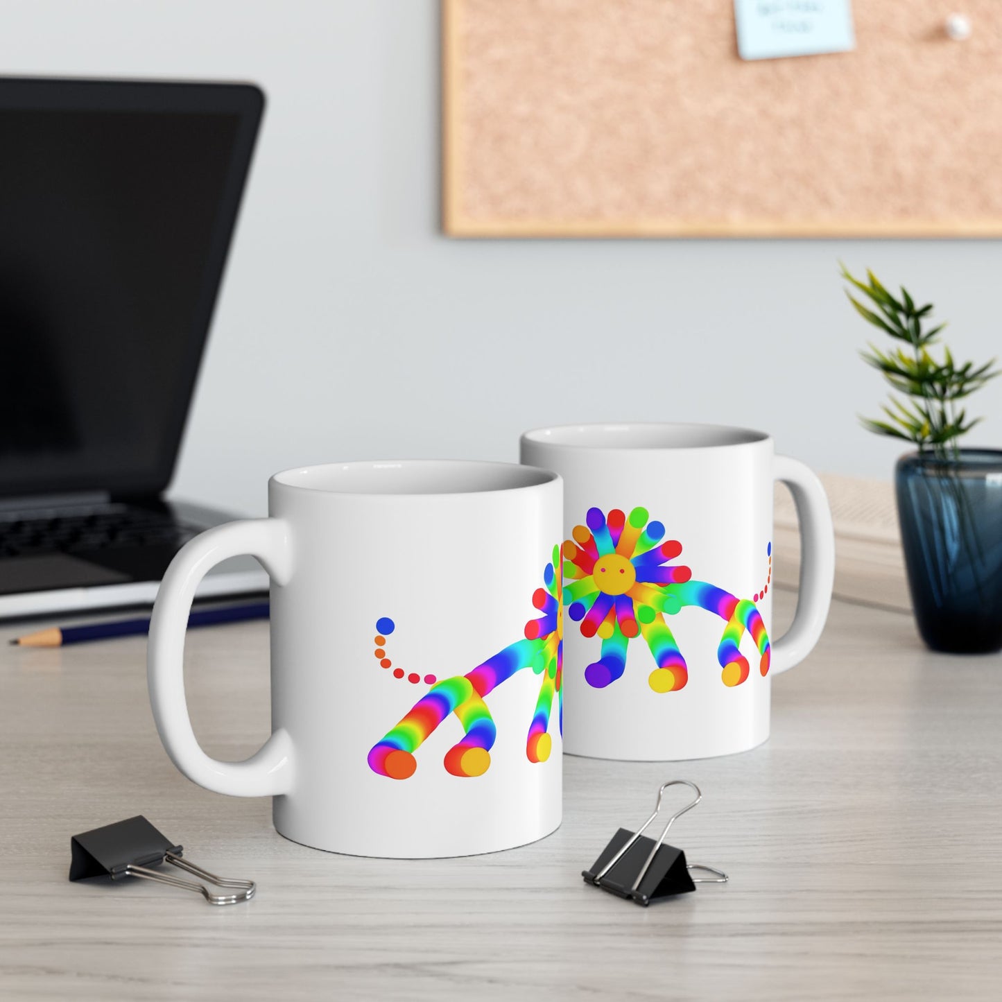Martian Lion Ceramic Mug, (11oz, 15oz)