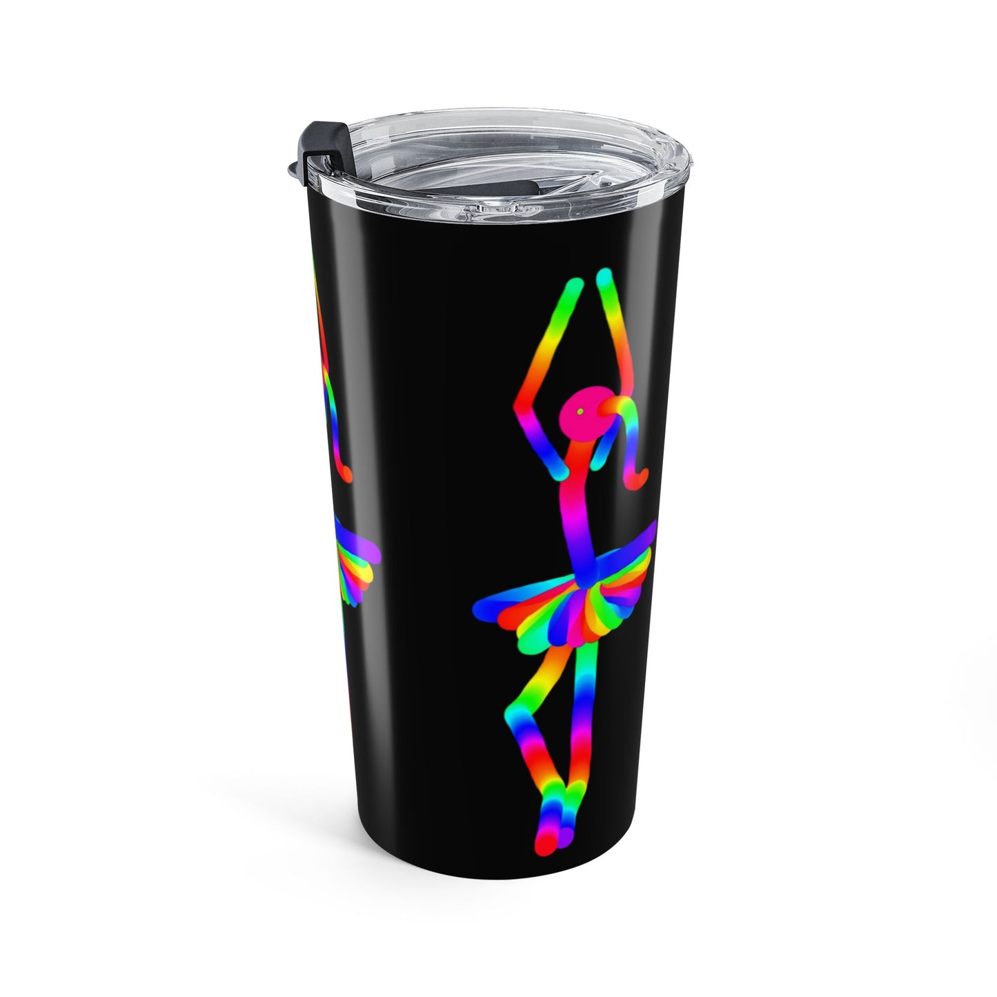 Marty Martians Ballerina Black Tumbler 20oz