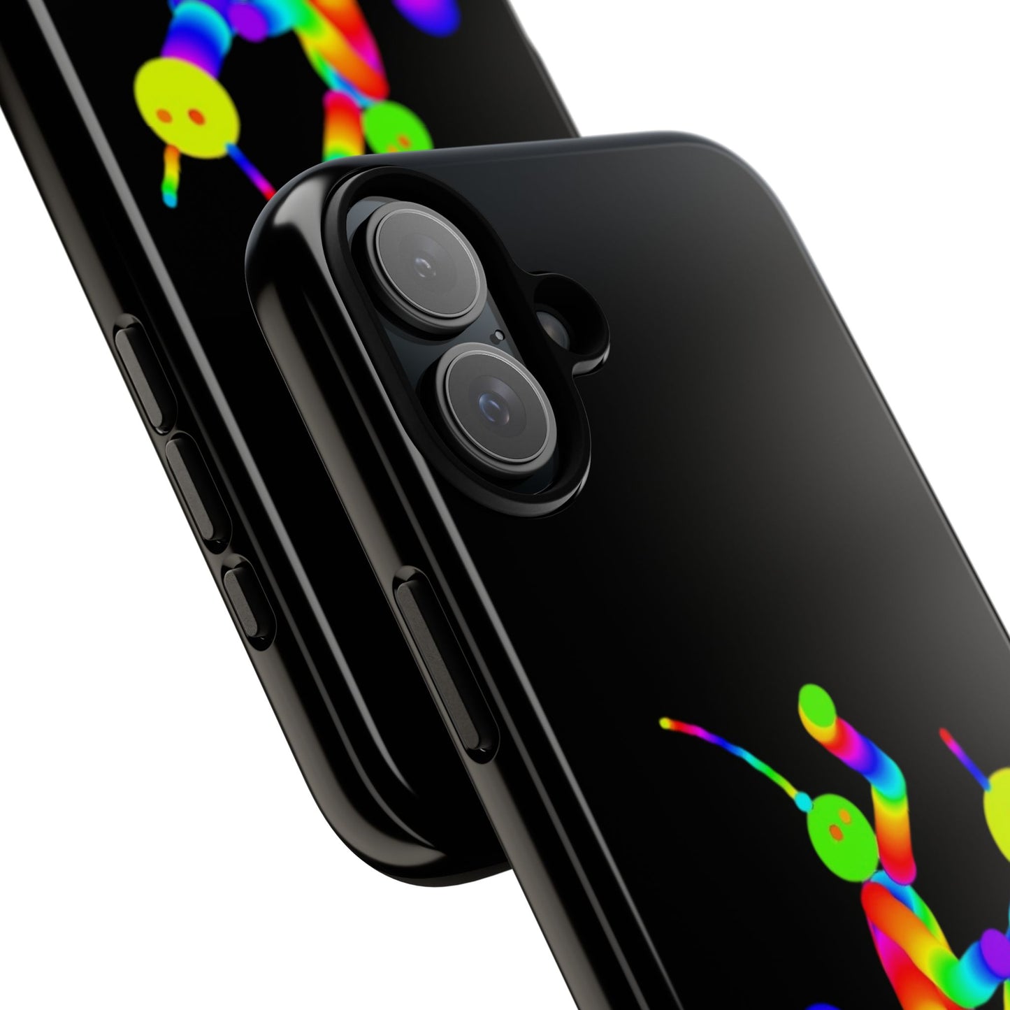 Marty Martians Riding Robot in Black  / Phone Cases