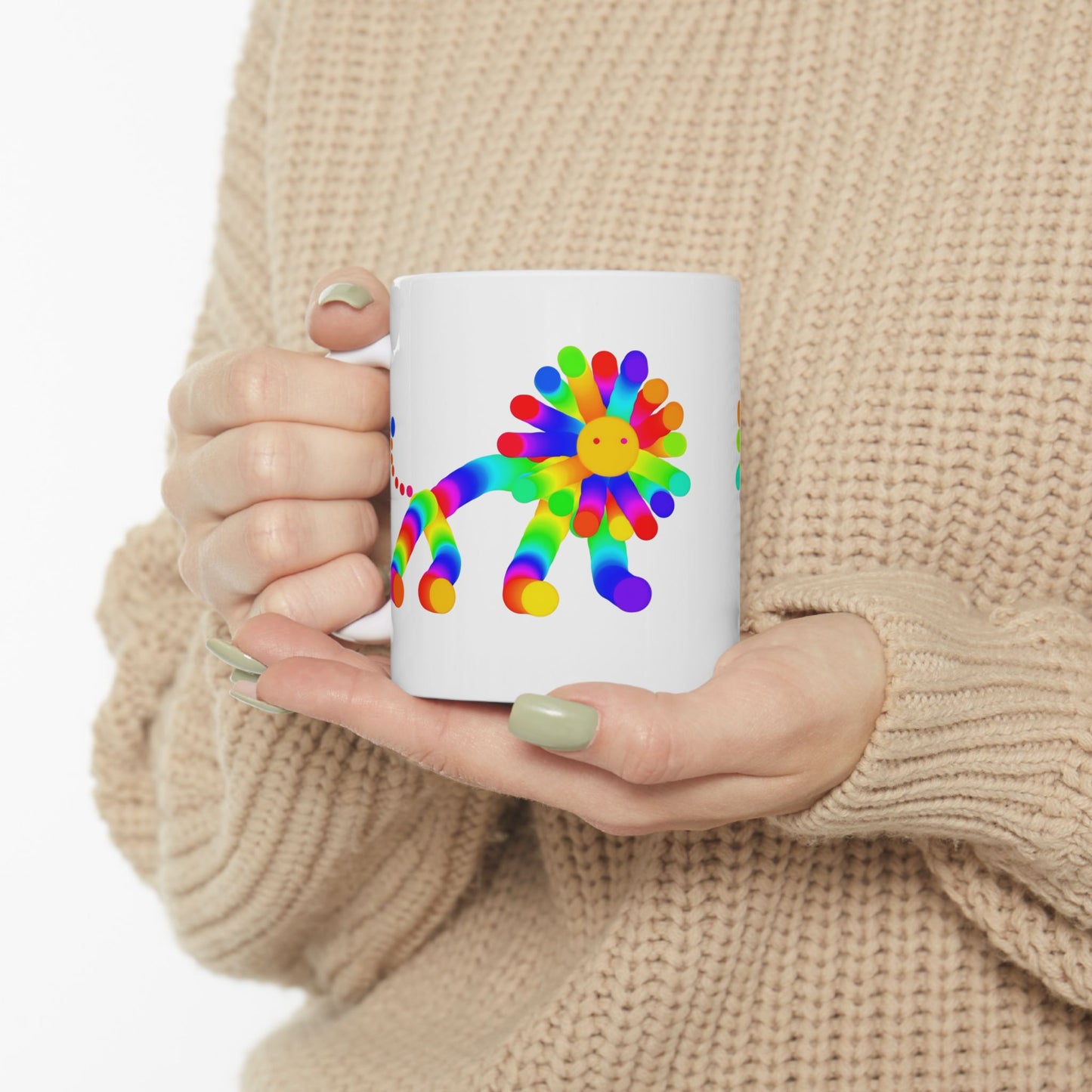 Martian Lion Ceramic Mug, (11oz, 15oz)