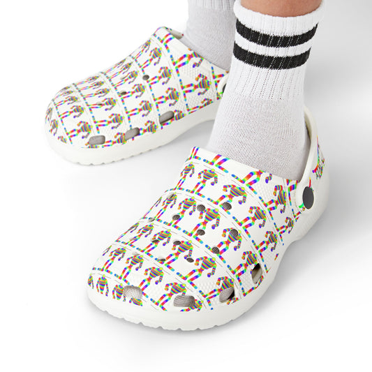 Marty Martians with Big Antennas and Big Feet / Kid's EVA Foam Clogs (AOP)