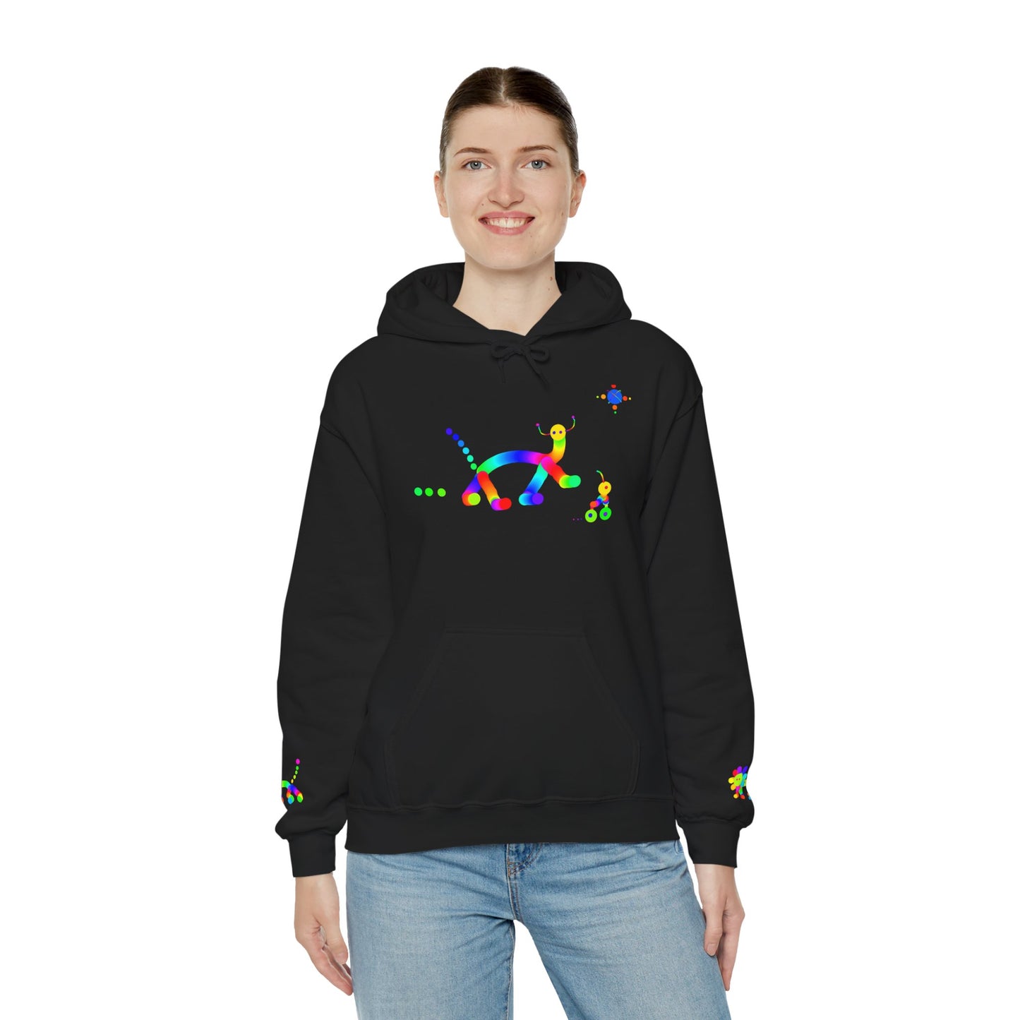 Animal Martian with Friend/ Unisex Heavy Blend™ Hooded Sweatshirt