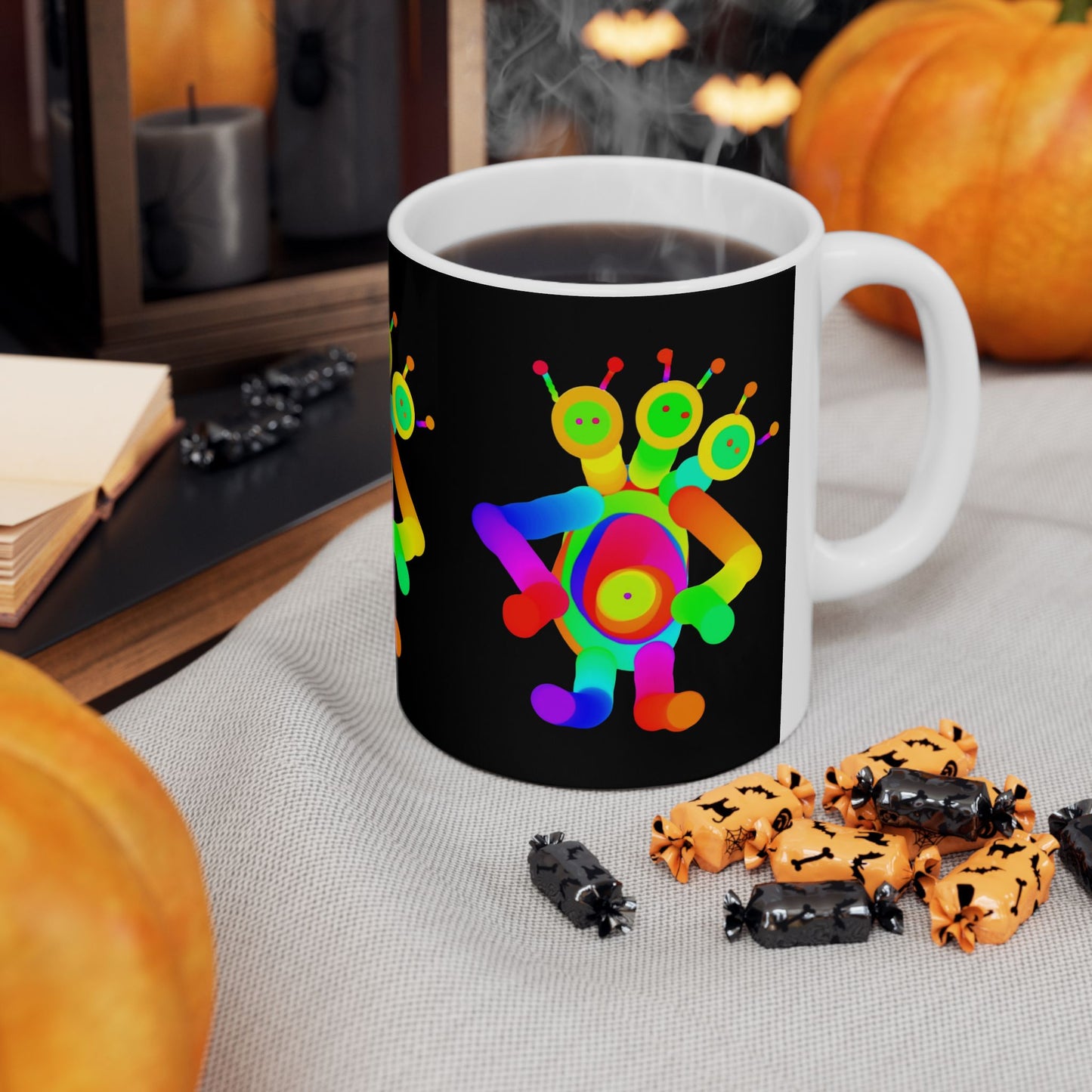 Three Headed Martian Ceramic Mug, (11oz, 15oz)