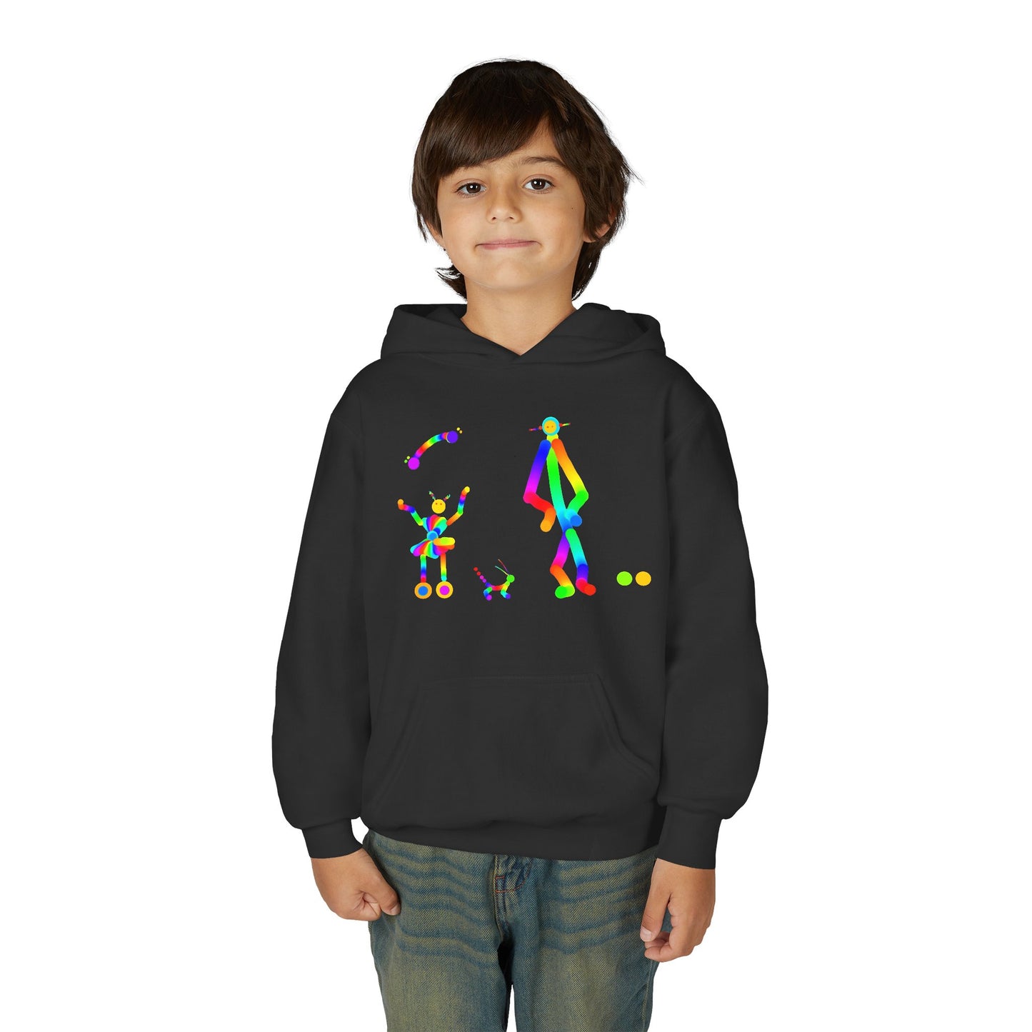 Adult and Child Martians with Friend / Children / Heavy Blend Hooded Sweatshirt