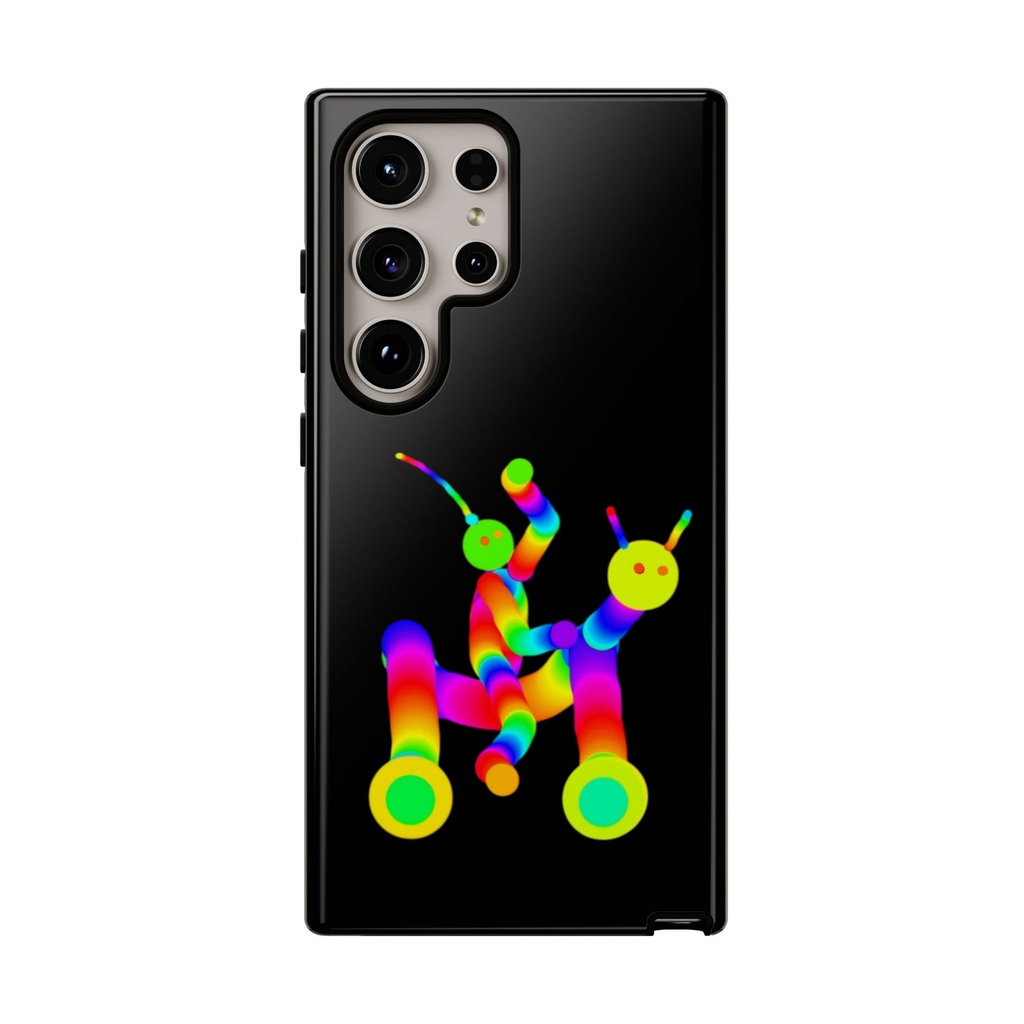 Marty Martians Riding Robot in Black  / Phone Cases