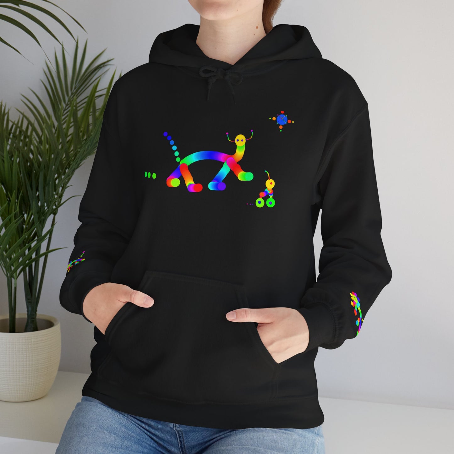 Animal Martian with Friend/ Unisex Heavy Blend™ Hooded Sweatshirt