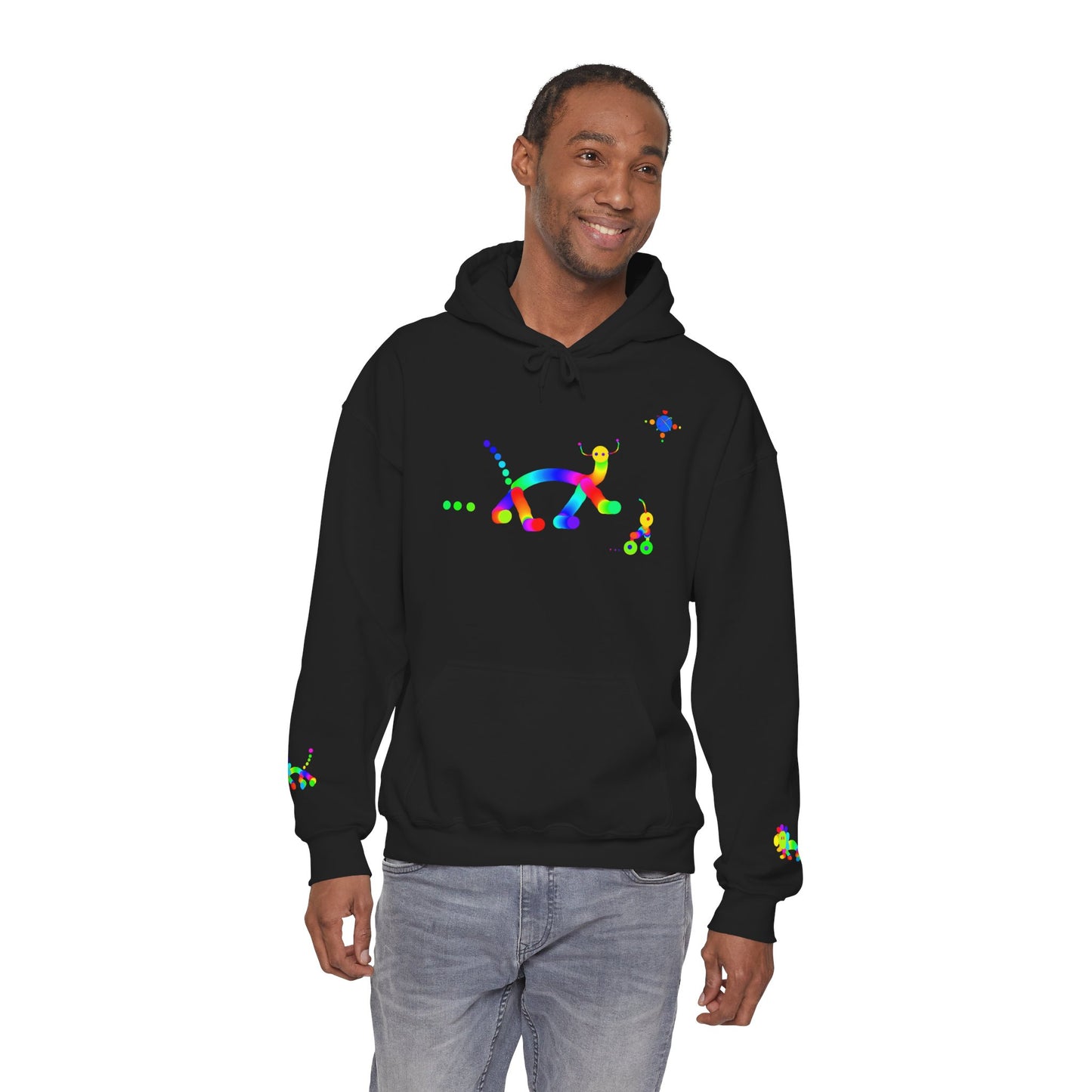Animal Martian with Friend/ Unisex Heavy Blend™ Hooded Sweatshirt