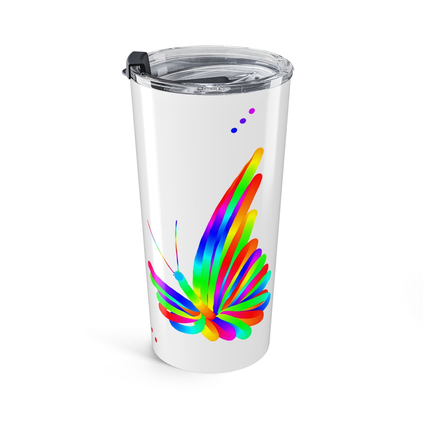 Marty Martian Butterfly  White Tumbler 20oz