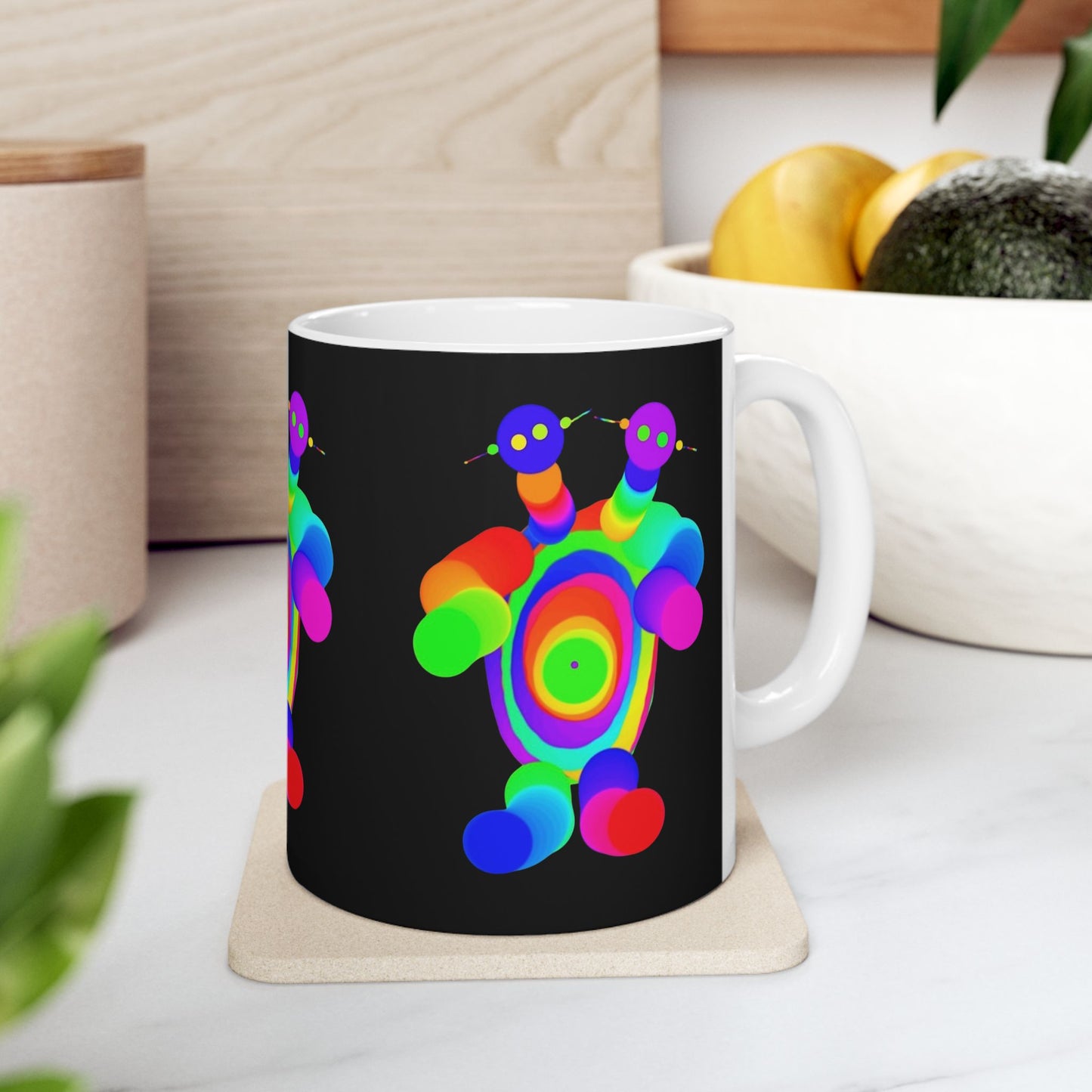 Two Headed Martian Ceramic Mug, (11oz, 15oz)