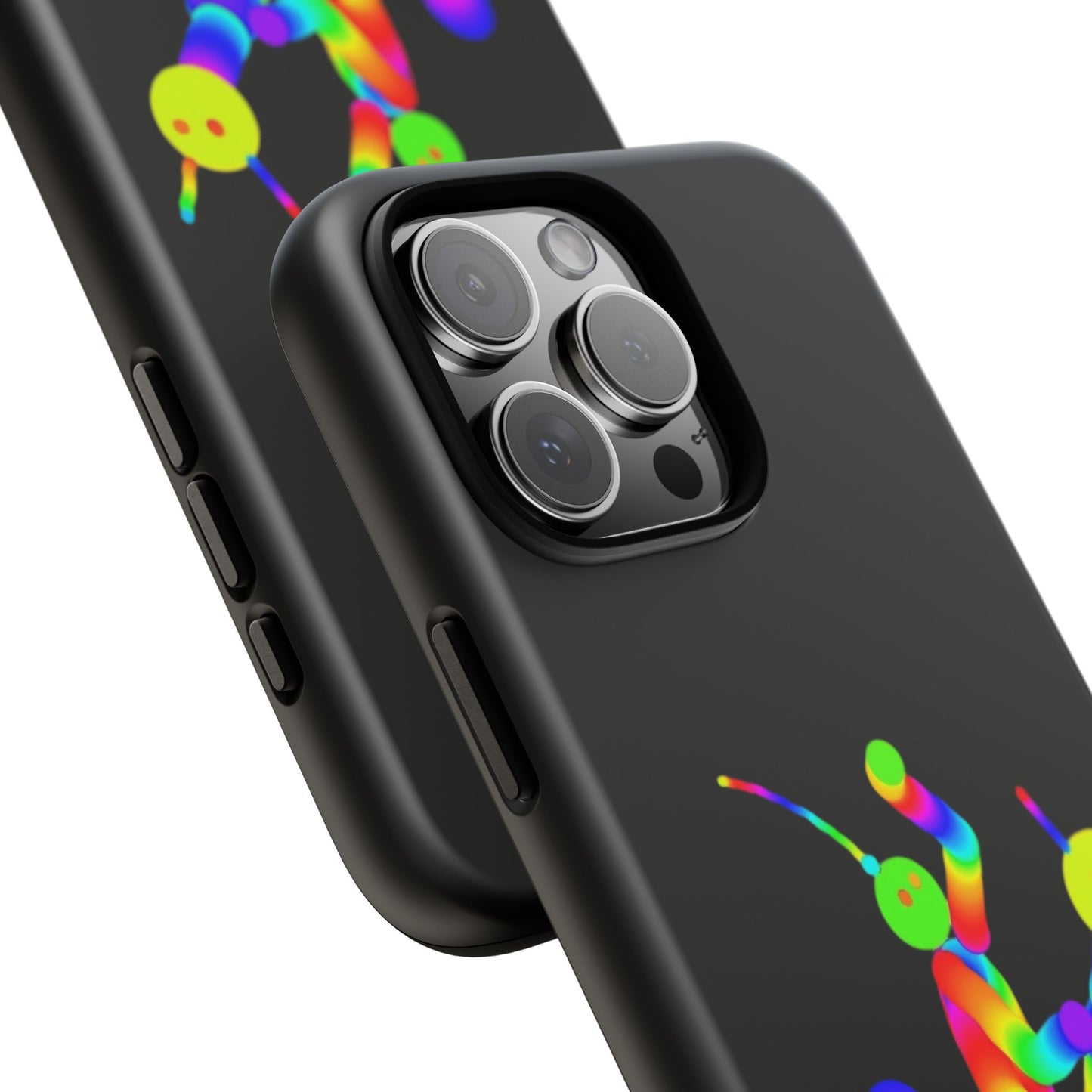 Marty Martians Riding Robot in Black  / Phone Cases