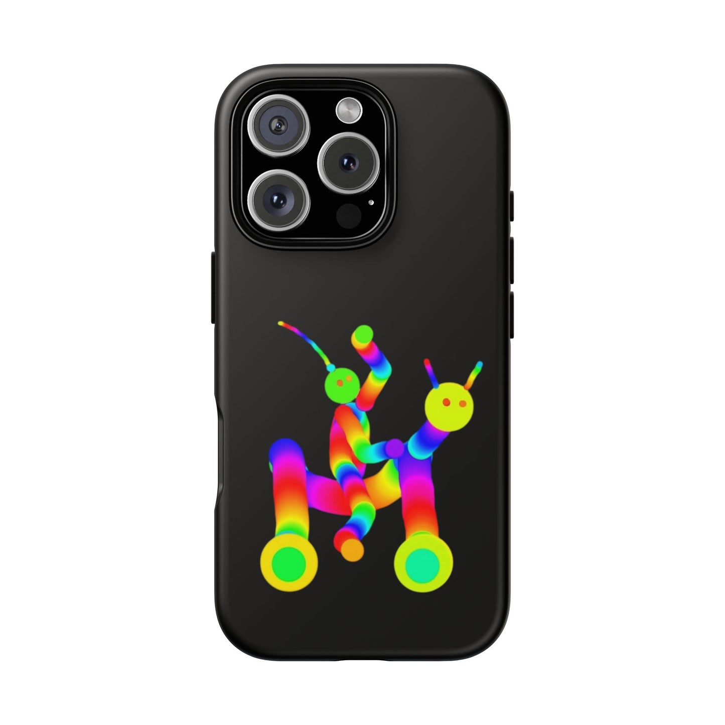 Marty Martians Riding Robot in Black  / Phone Cases