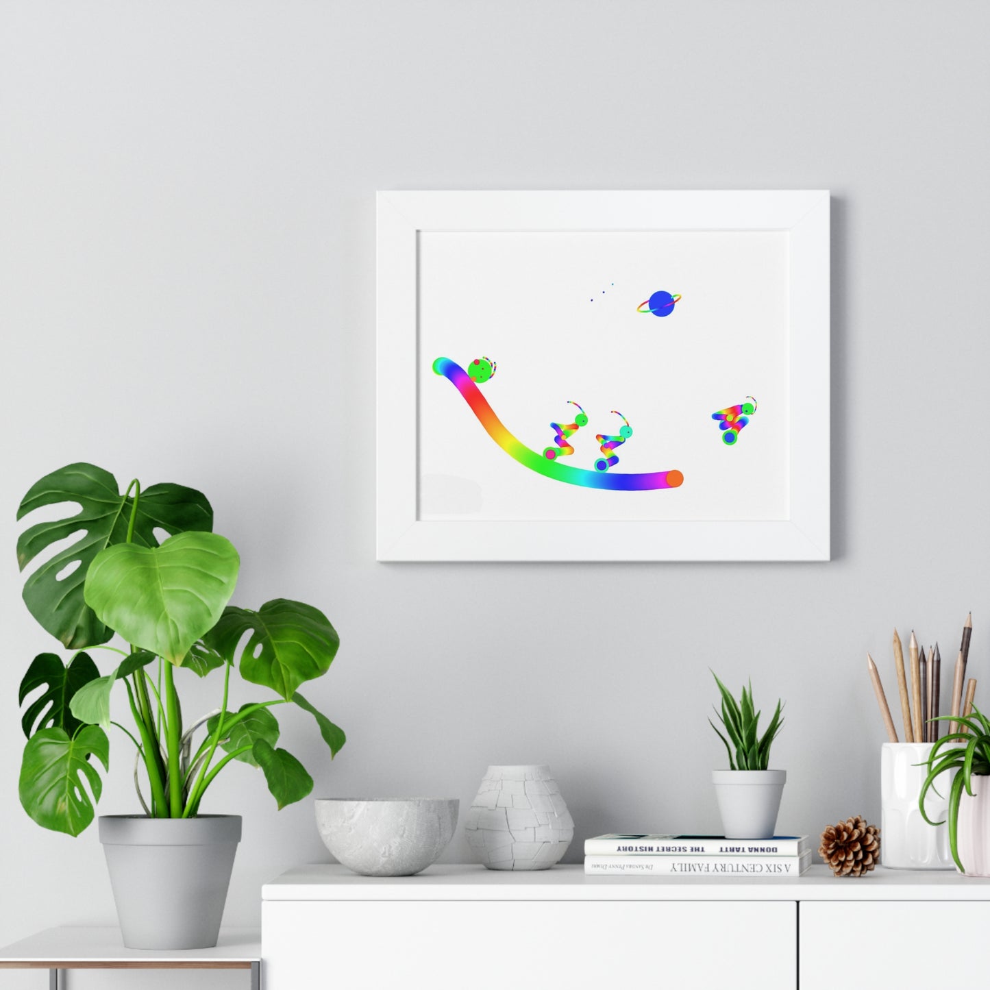 Off We Go Martians / Framed Horizontal Poster