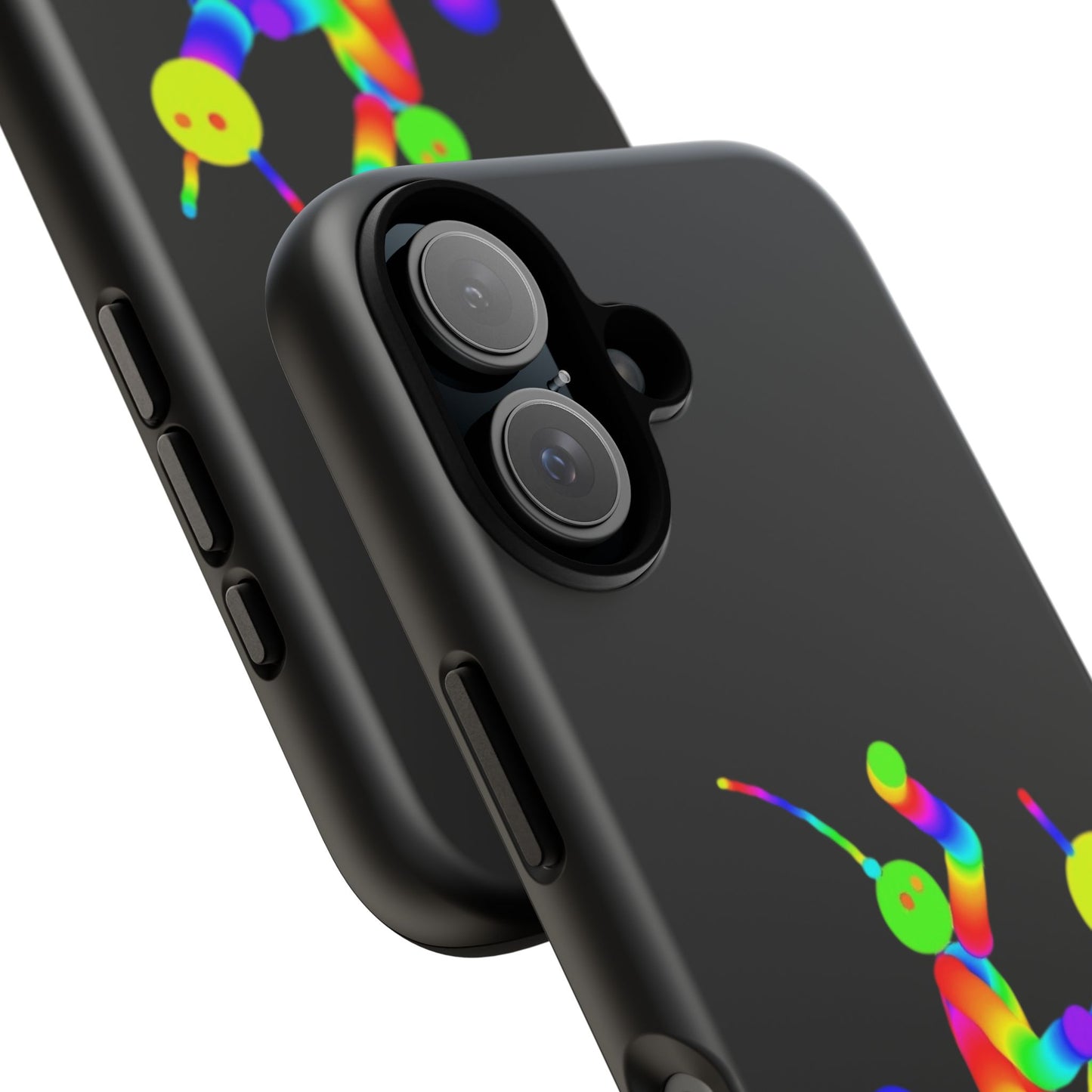 Marty Martians Riding Robot in Black  / Phone Cases