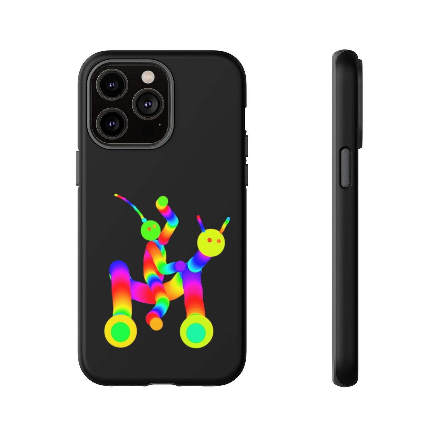 Marty Martians Riding Robot in Black  / Phone Cases