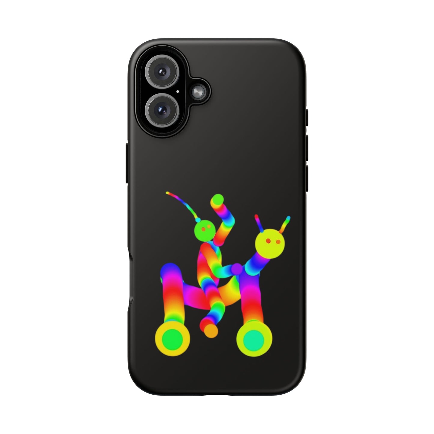 Marty Martians Riding Robot in Black  / Phone Cases