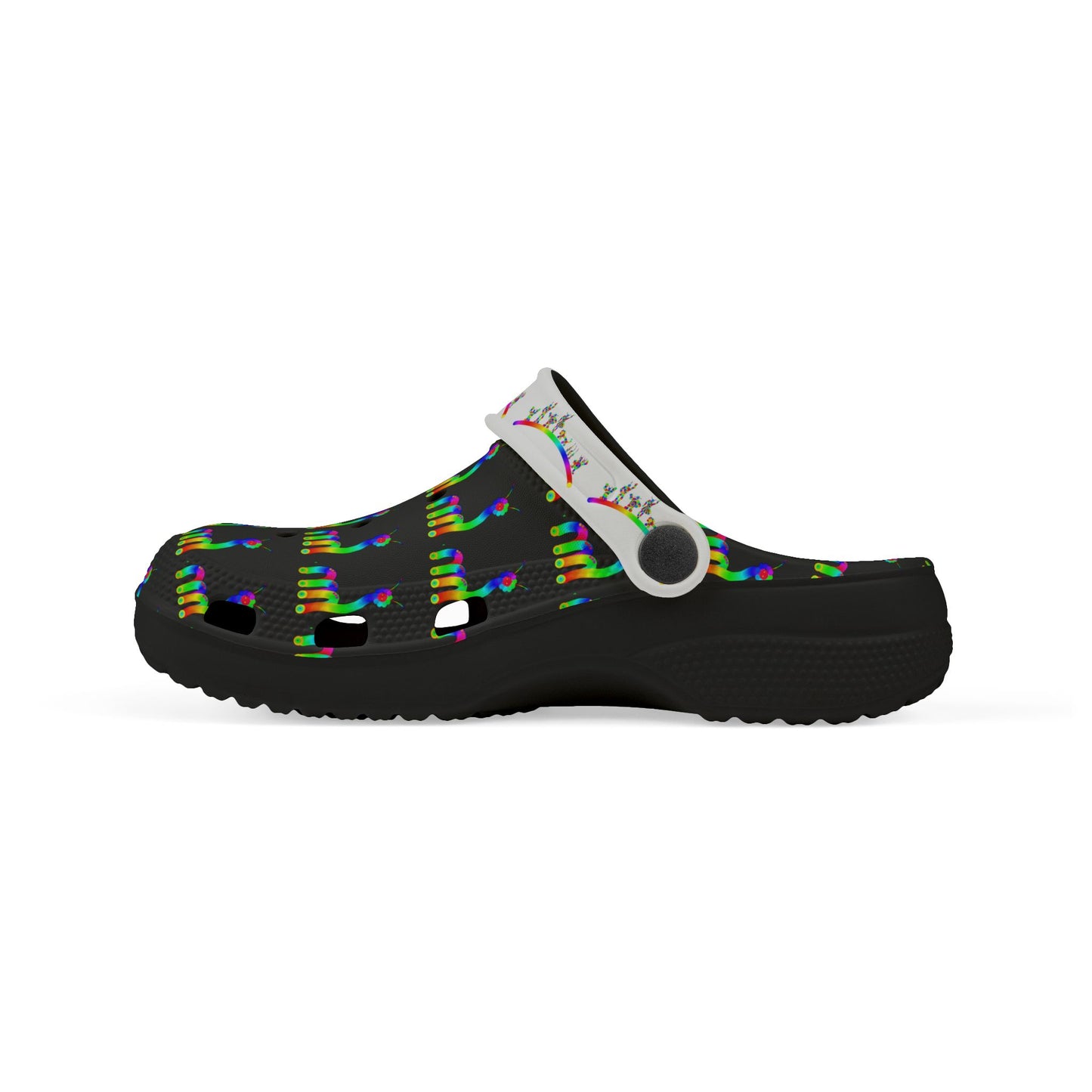 Marty Martians Critter in Black / Kid's EVA Foam Clogs (AOP)