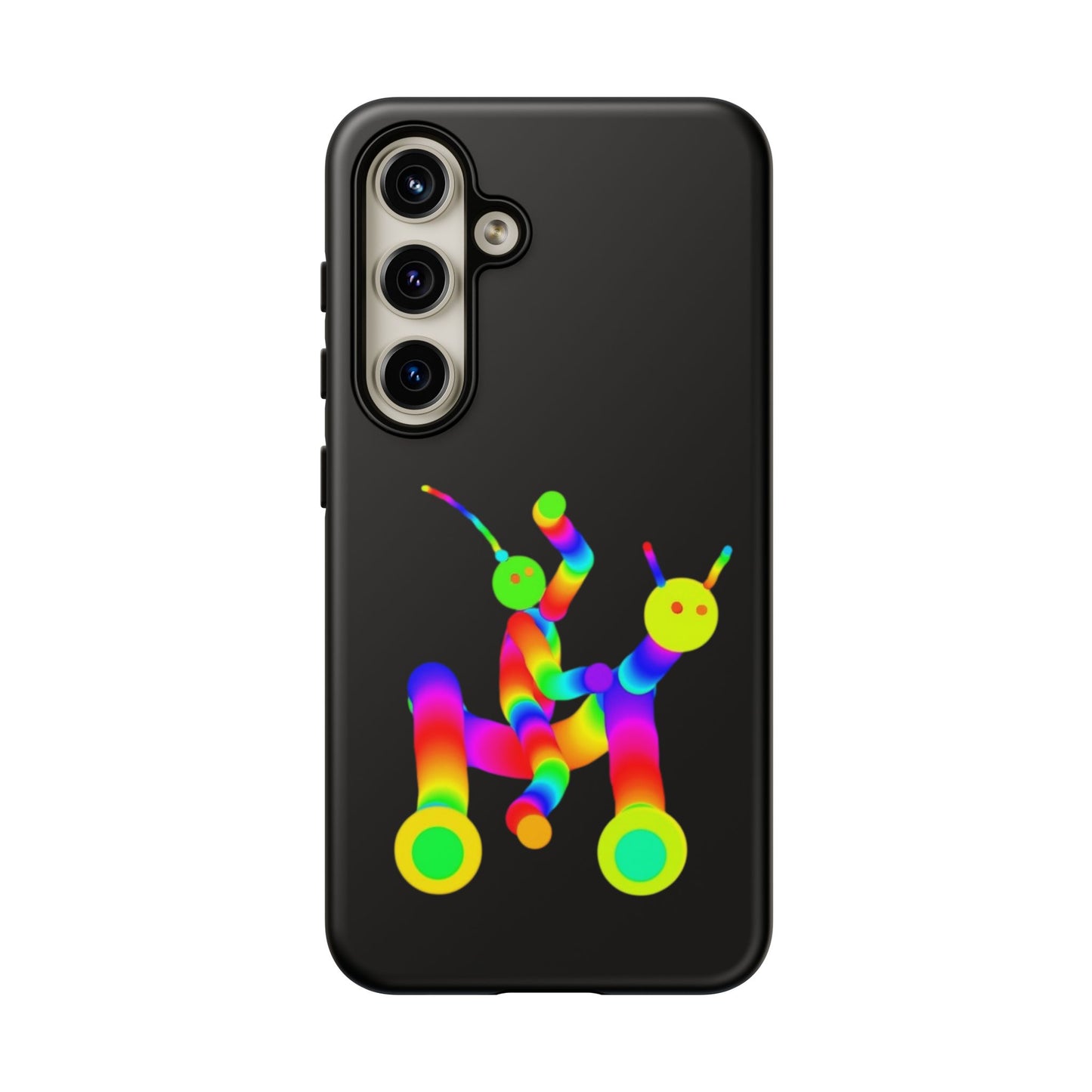 Marty Martians Riding Robot in Black  / Phone Cases