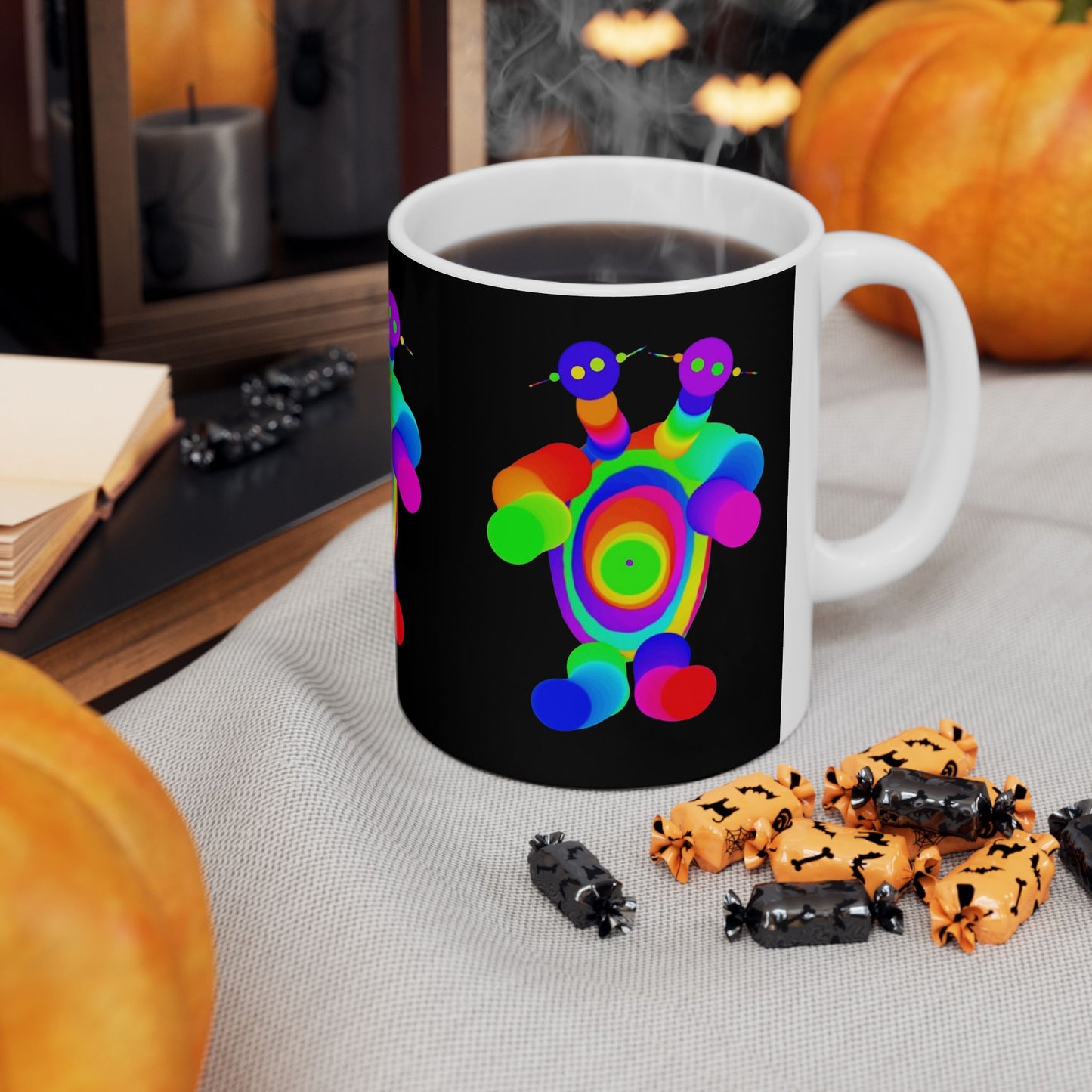 Two Headed Martian Ceramic Mug, (11oz, 15oz)