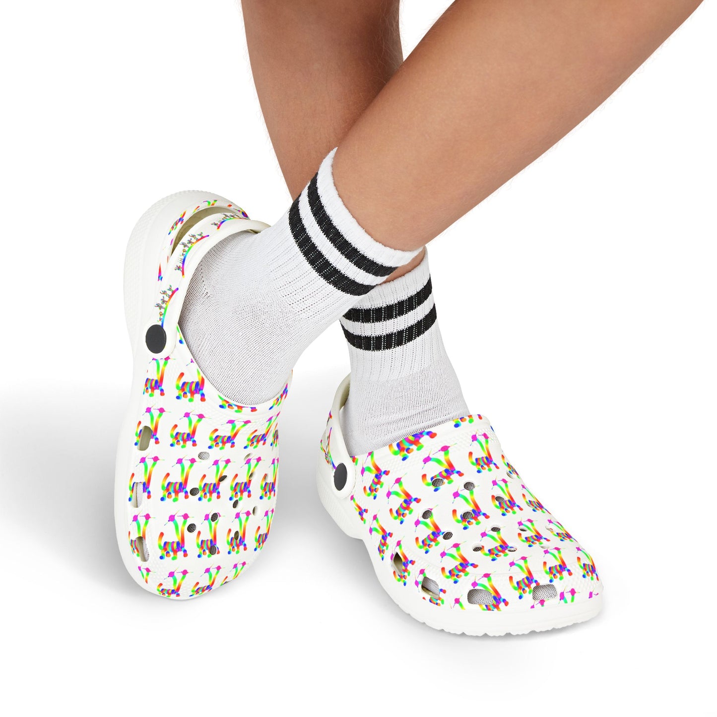 Marty Martians Friend with Two Heads / Kid's EVA Foam Clogs (AOP)