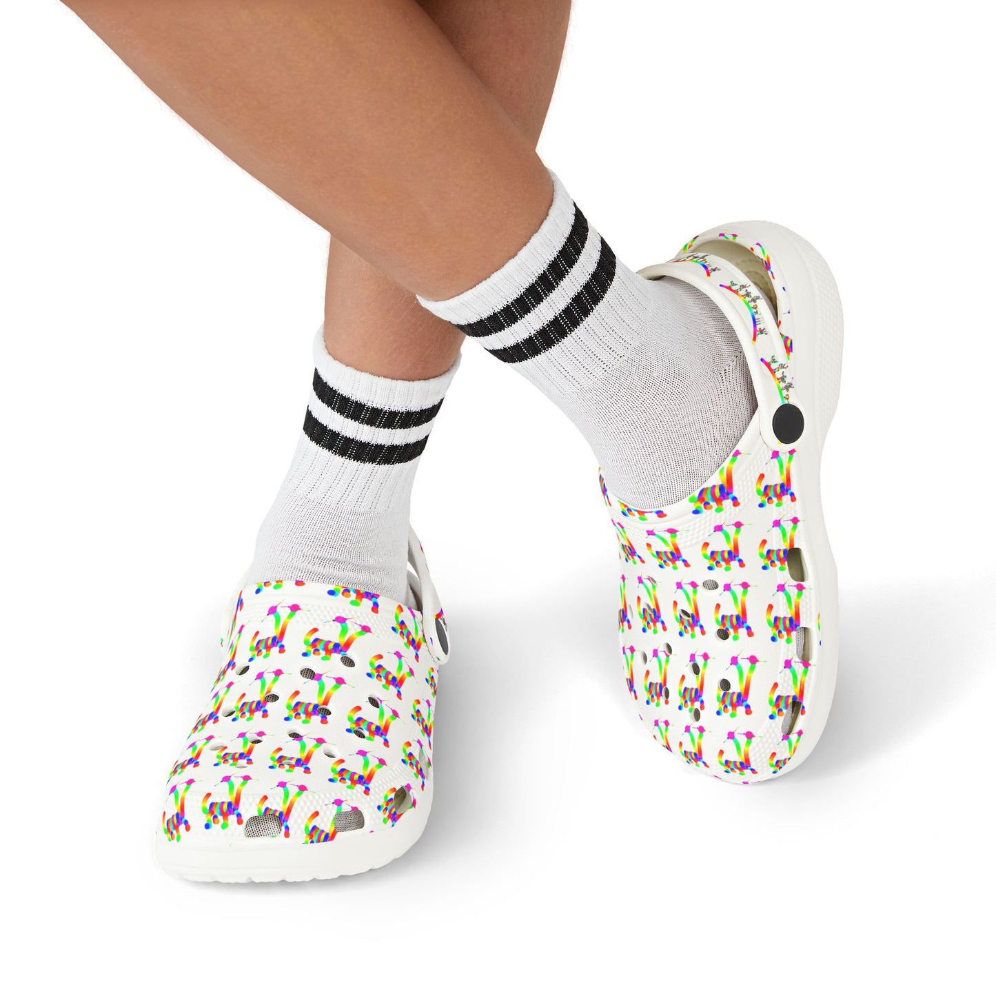 Marty Martians Friend with Two Heads / Kid's EVA Foam Clogs (AOP)