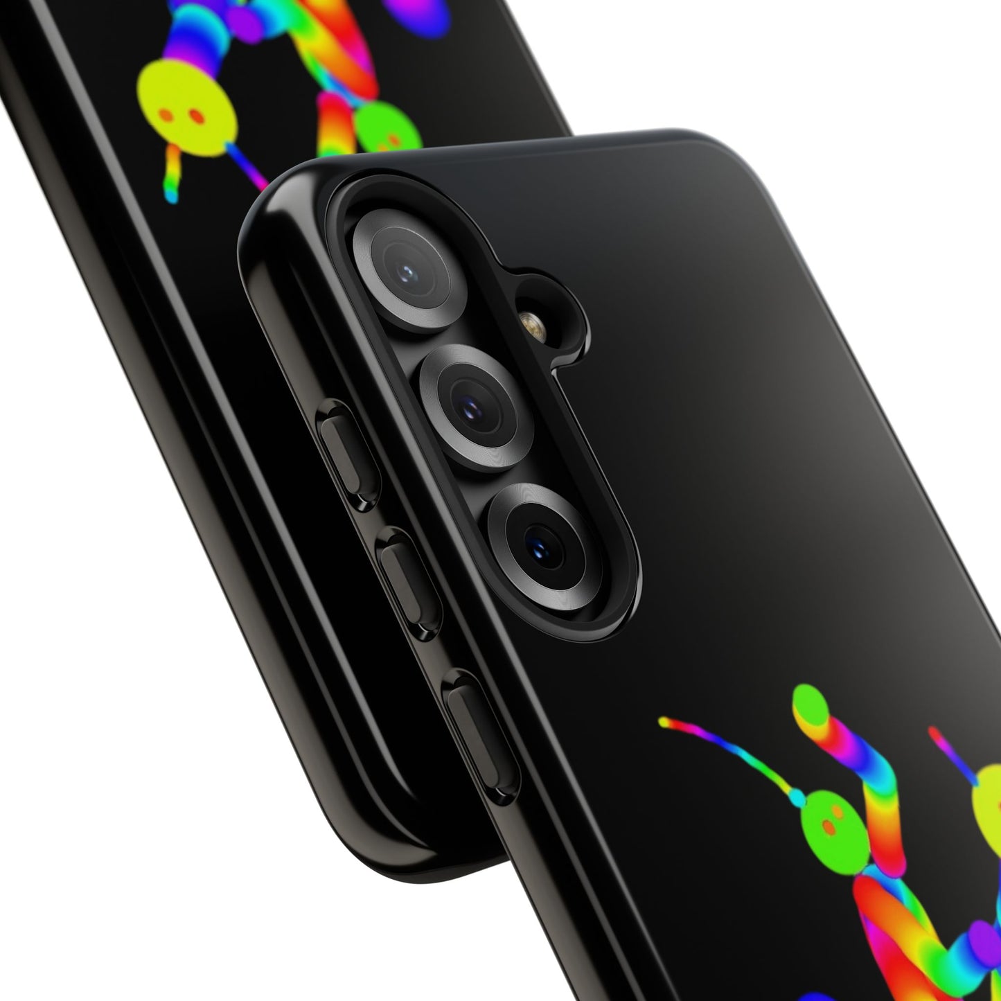 Marty Martians Riding Robot in Black  / Phone Cases