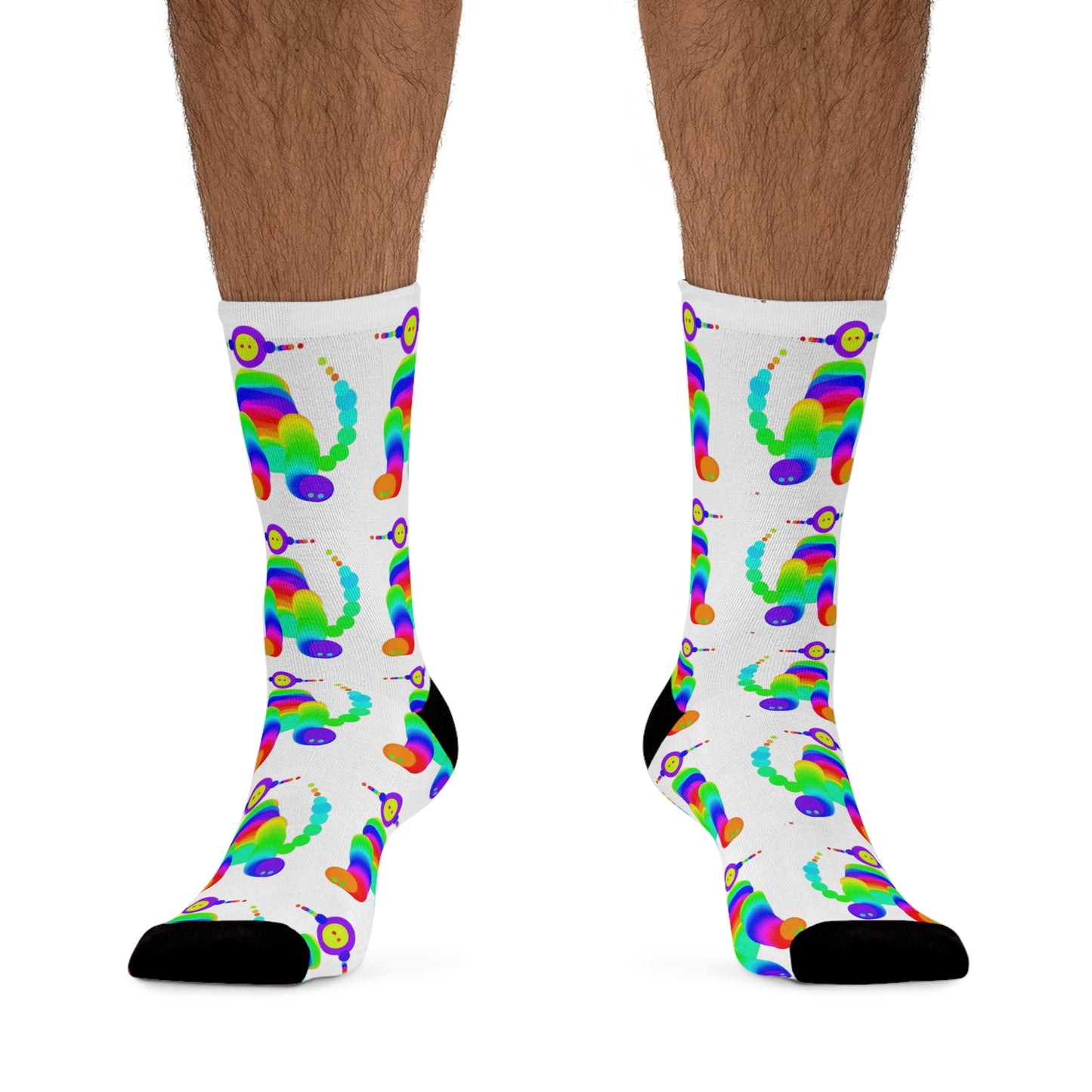 Marty Martians Pet Friend / White / Recycled Poly Socks