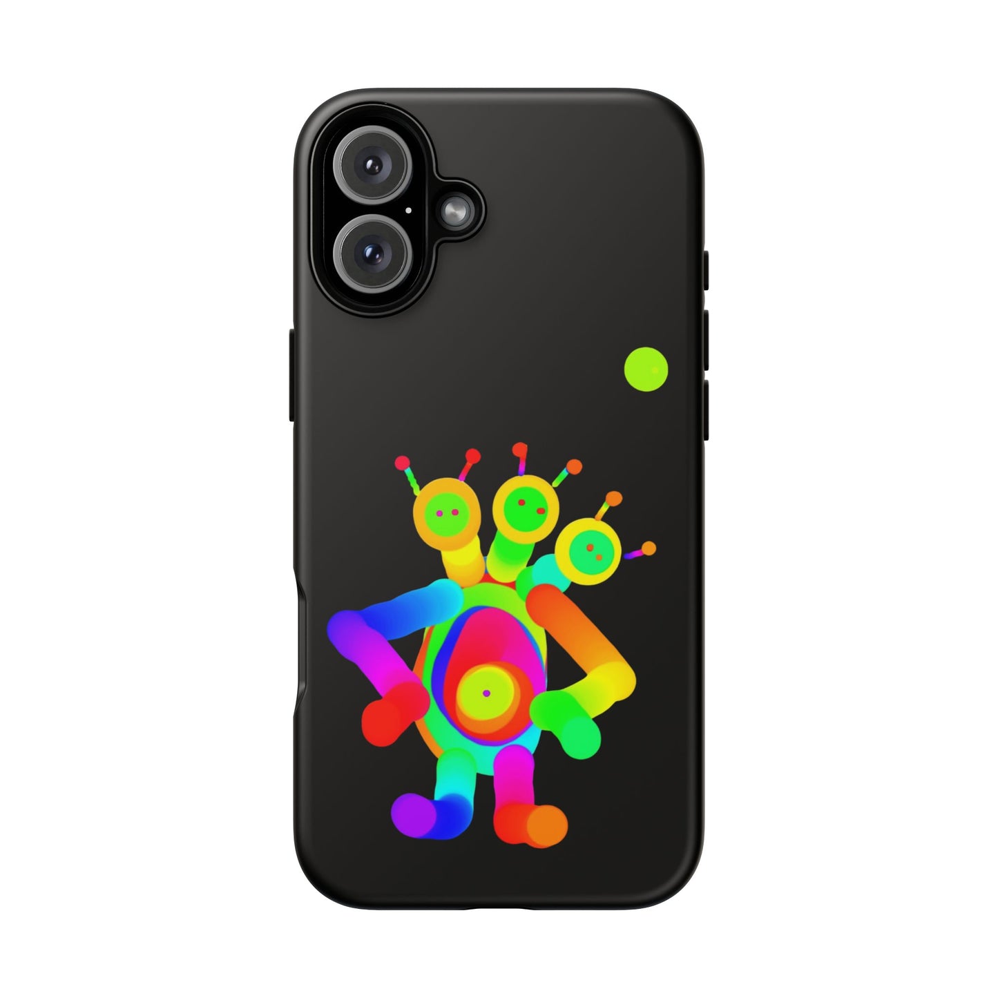 Three Headed Martian with Green Moon / Phone Cases