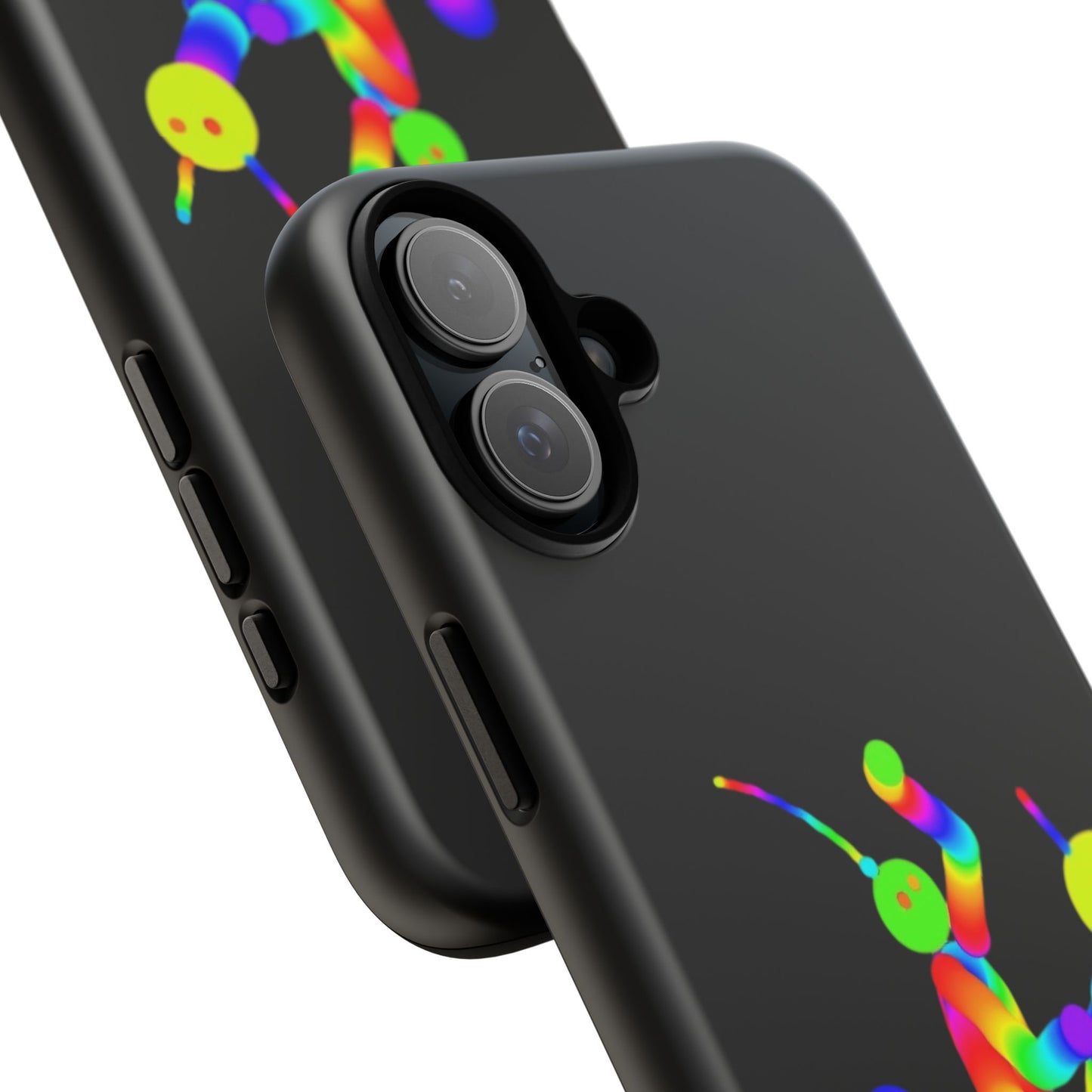 Marty Martians Riding Robot in Black  / Phone Cases
