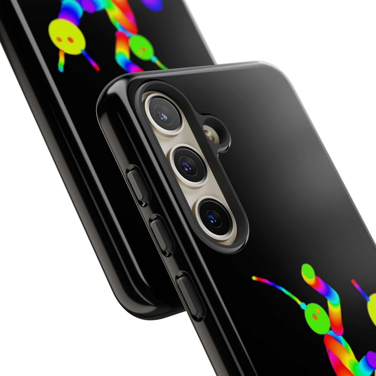 Marty Martians Riding Robot in Black  / Phone Cases