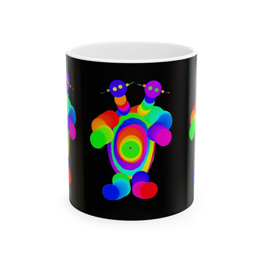 Two Headed Martian Ceramic Mug, (11oz, 15oz)